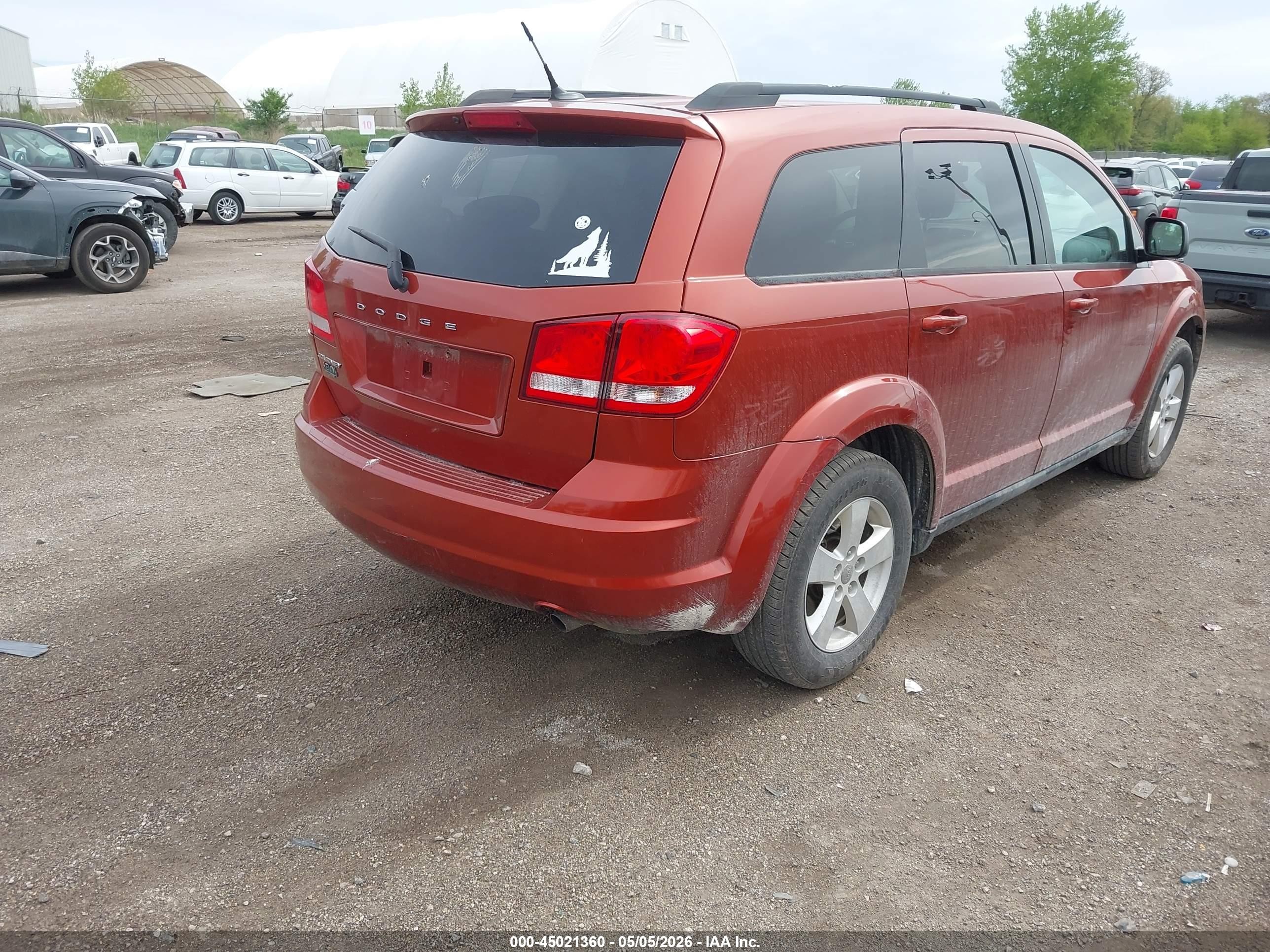 2014 Dodge Journey Se Orange vin: 3C4PDCAB1ET310172