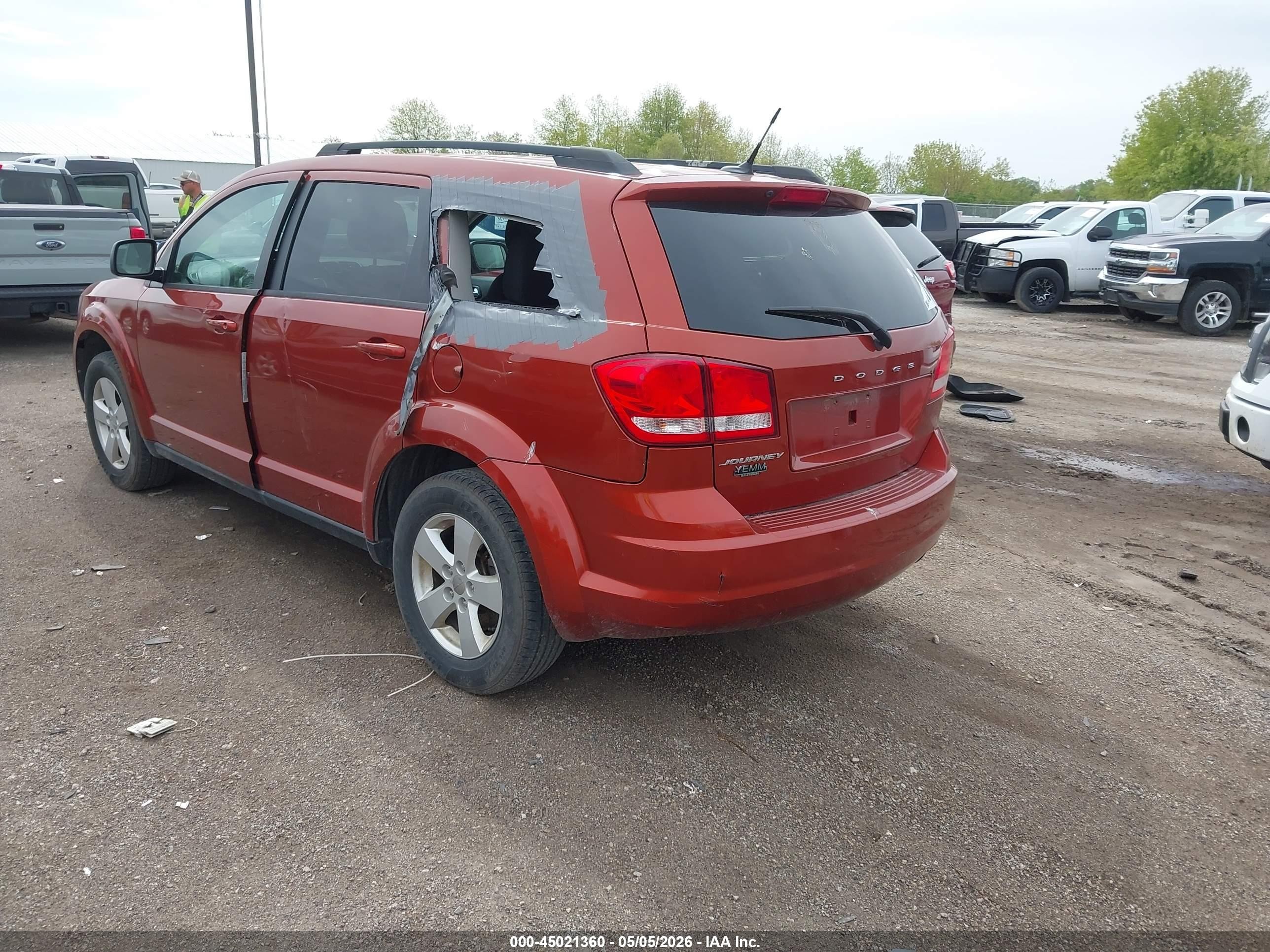 2014 Dodge Journey Se Orange vin: 3C4PDCAB1ET310172