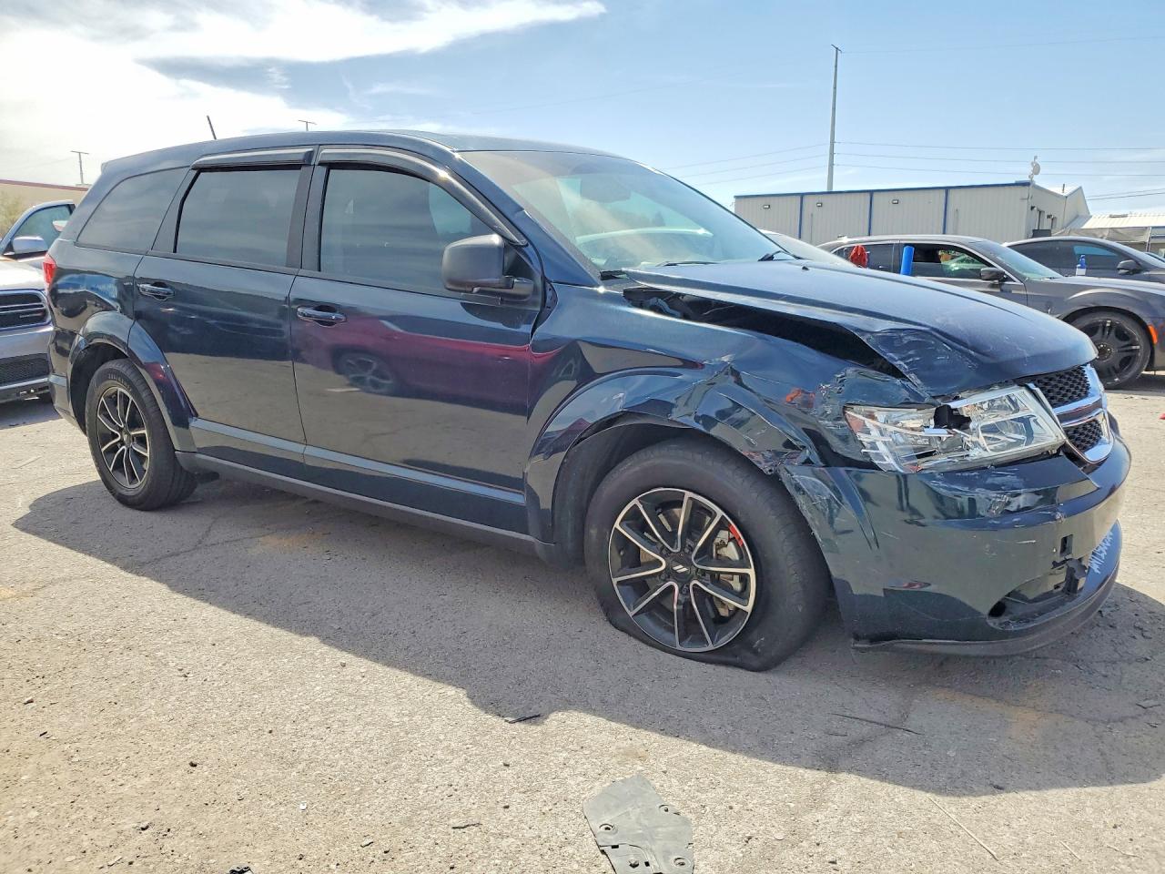 2015 Dodge Journey Se Blue vin: 3C4PDCAB1FT548606