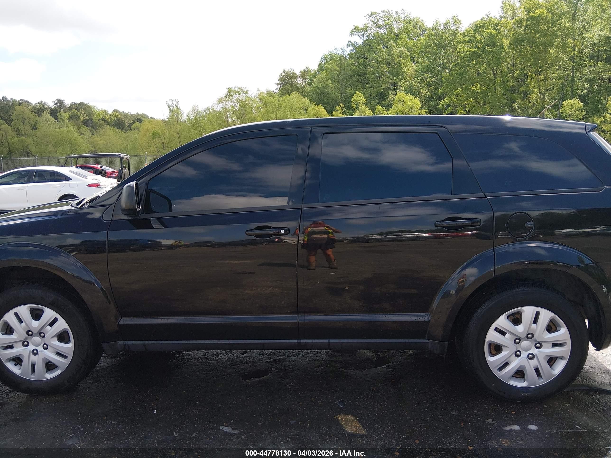 2015 Dodge Journey American Value Pkg Black vin: 3C4PDCAB1FT587163