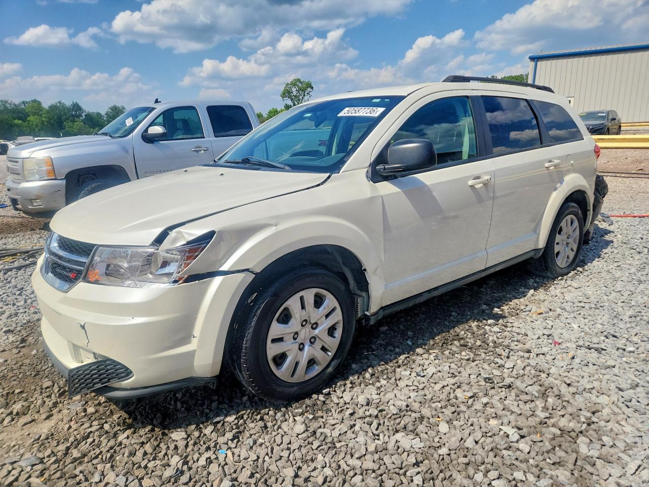 2015 Dodge Journey Se Белый vin: 3C4PDCAB1FT597563