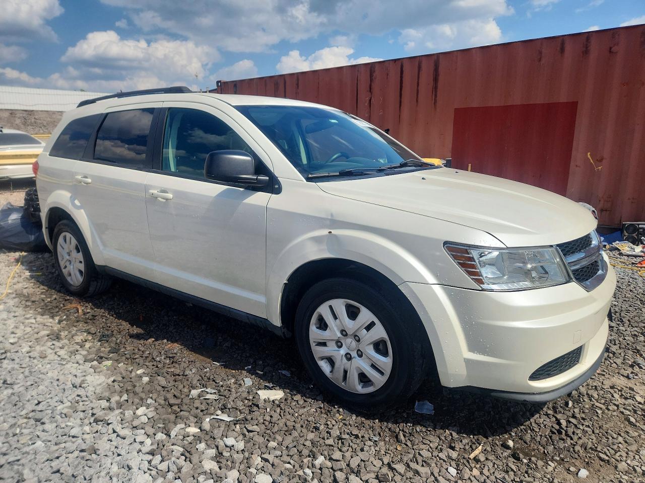 2015 Dodge Journey Se Белый vin: 3C4PDCAB1FT597563
