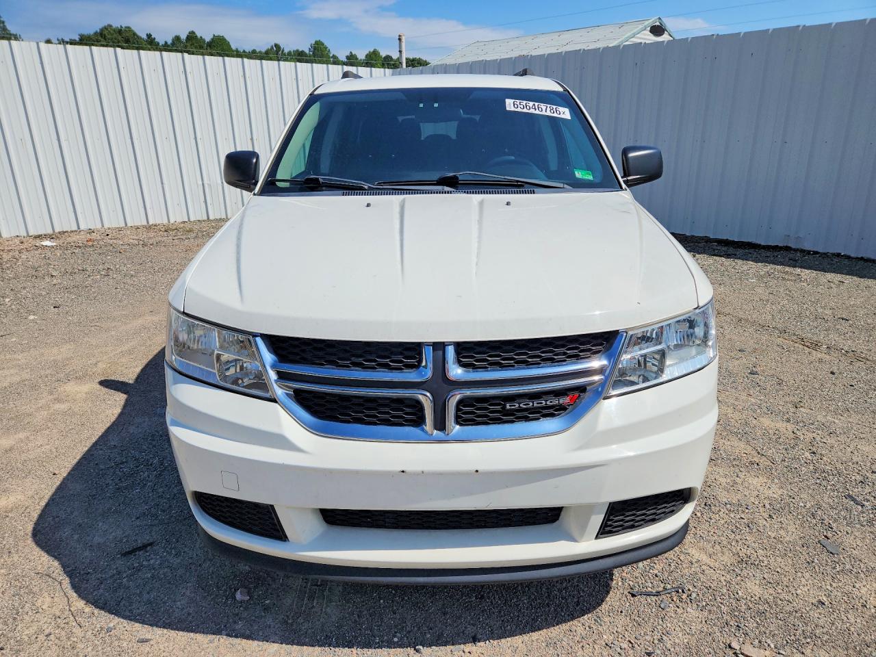 2015 Dodge Journey Se White vin: 3C4PDCAB1FT614393