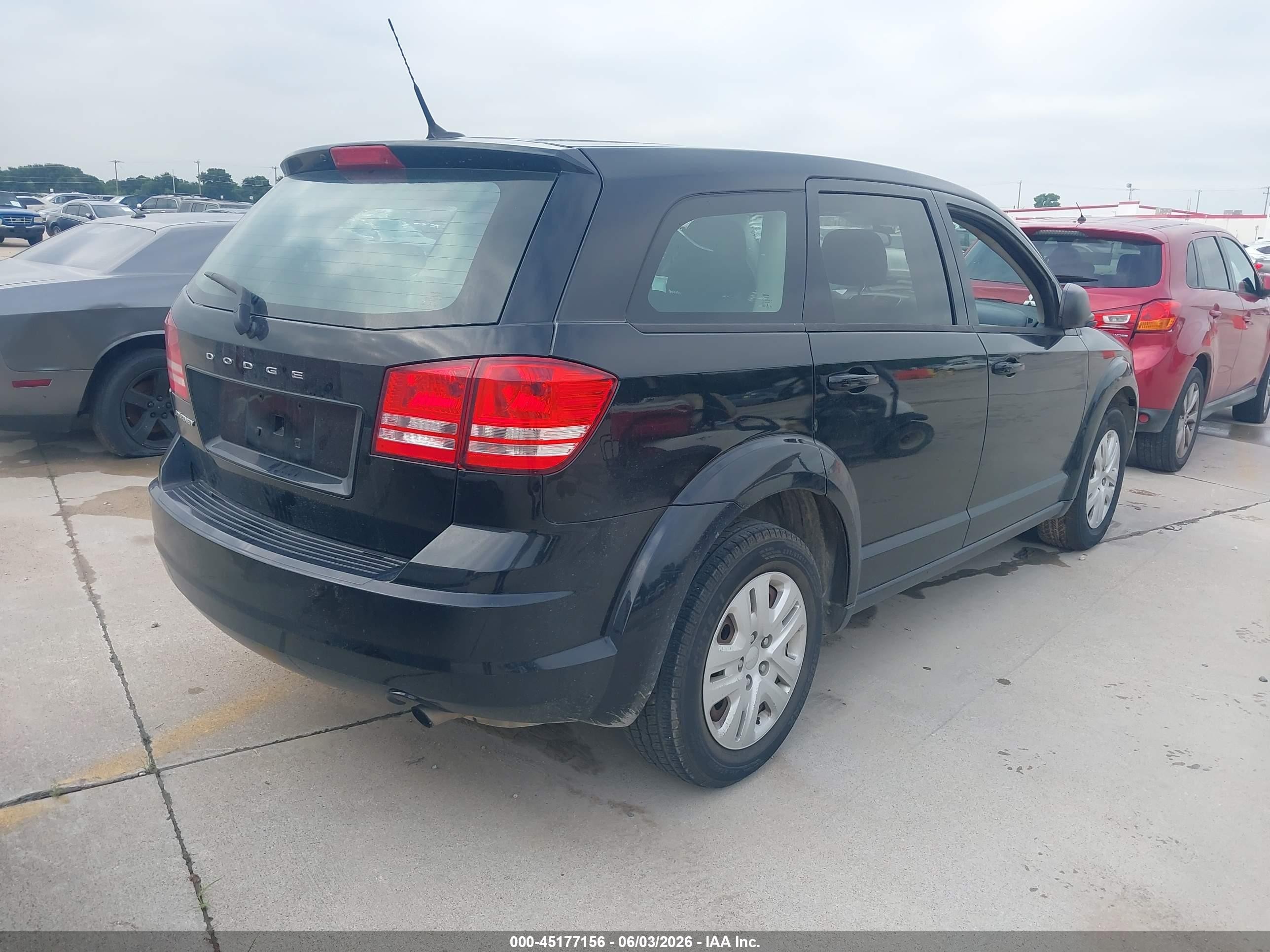 2015 Dodge Journey American Value Pkg Black vin: 3C4PDCAB1FT617374
