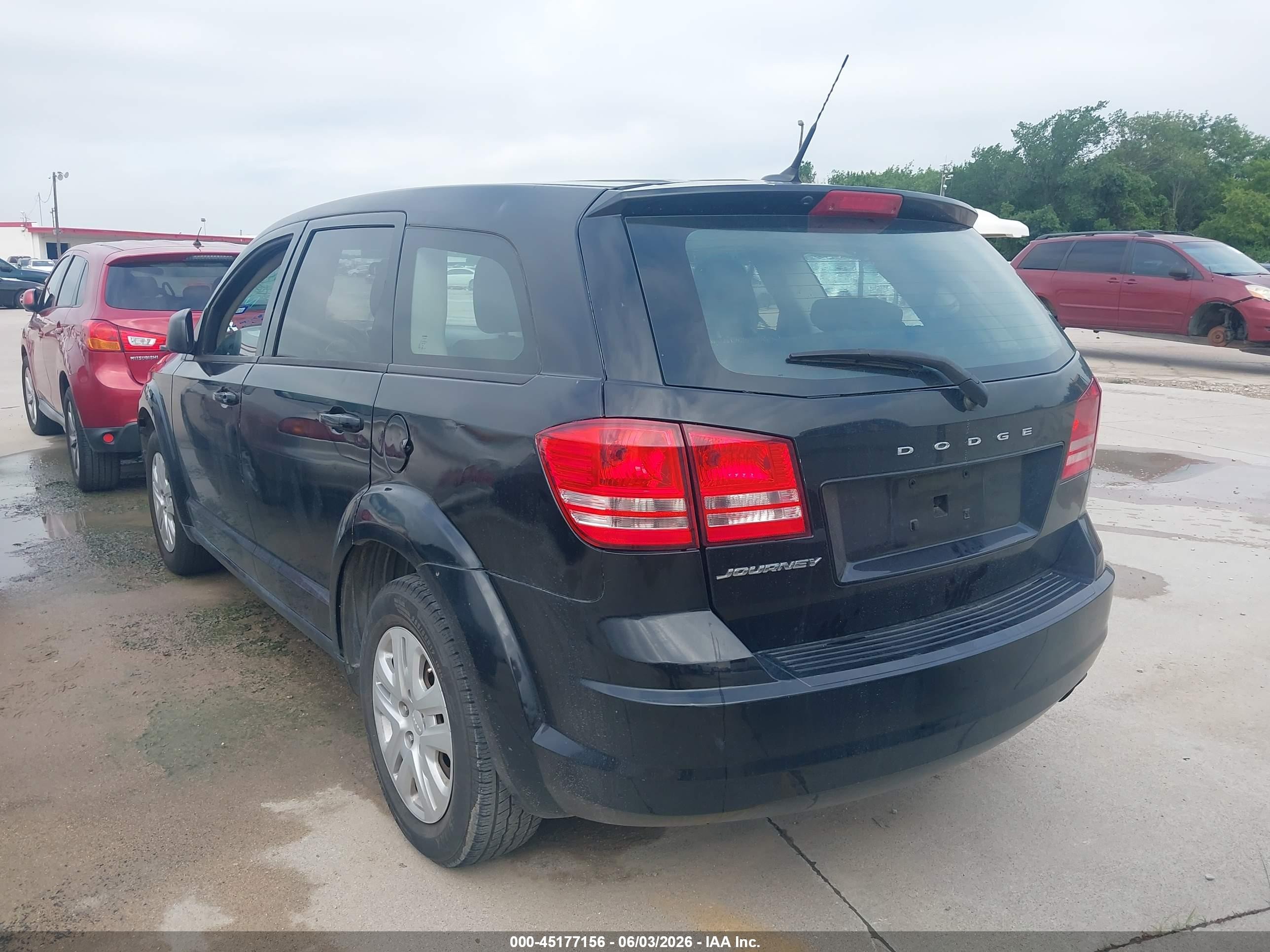 2015 Dodge Journey American Value Pkg Black vin: 3C4PDCAB1FT617374