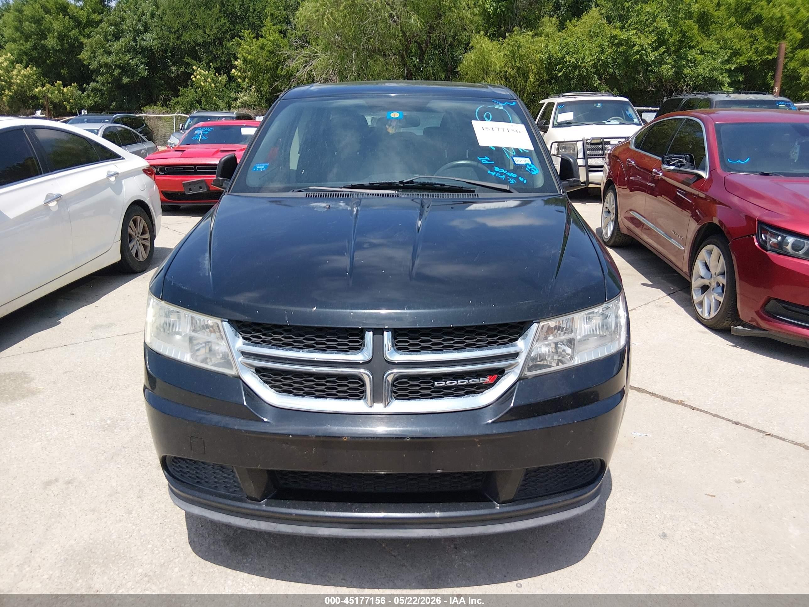 2015 Dodge Journey American Value Pkg Black vin: 3C4PDCAB1FT617374