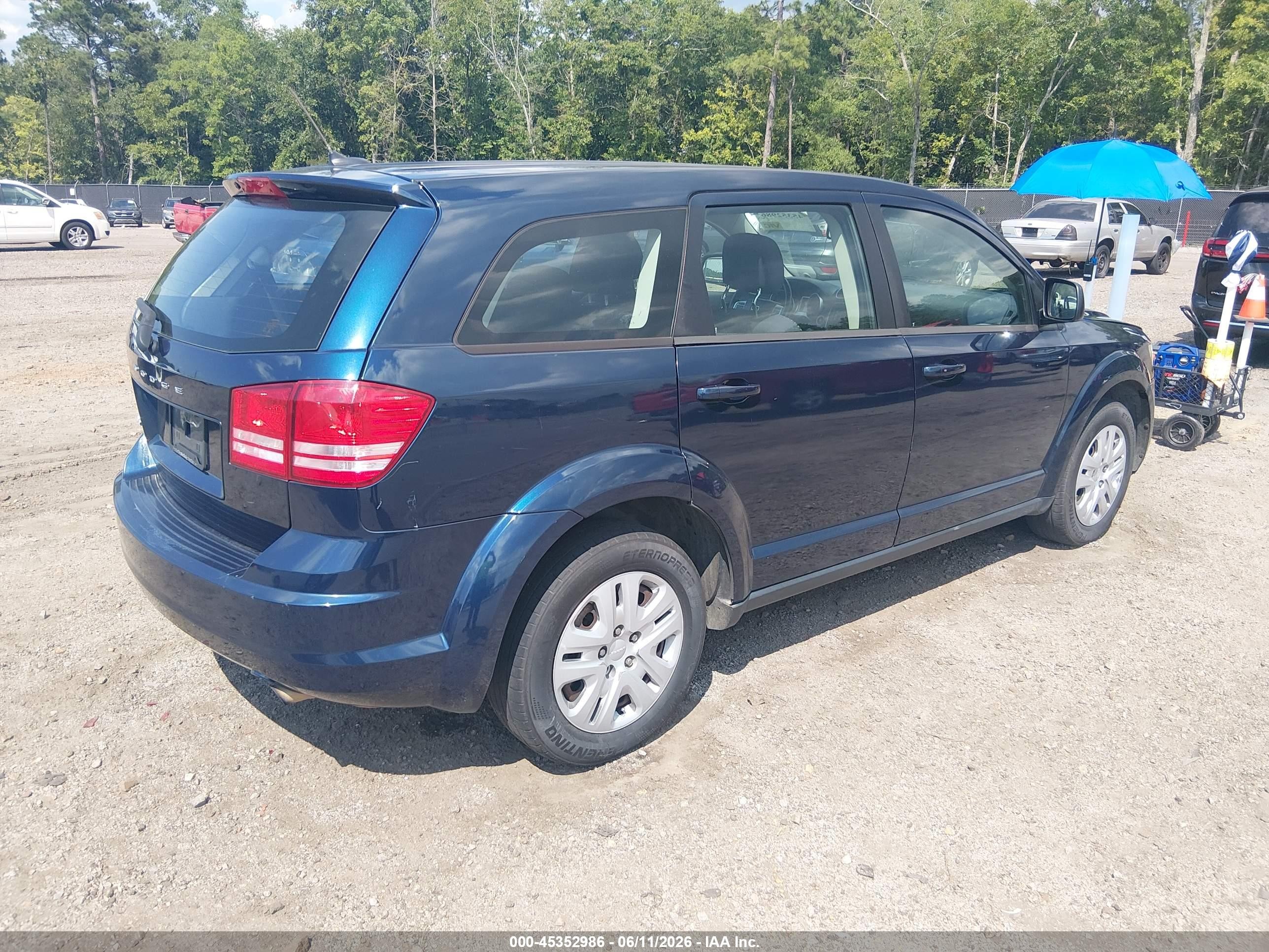 2015 Dodge Journey American Value Pkg Черный vin: 3C4PDCAB1FT630514