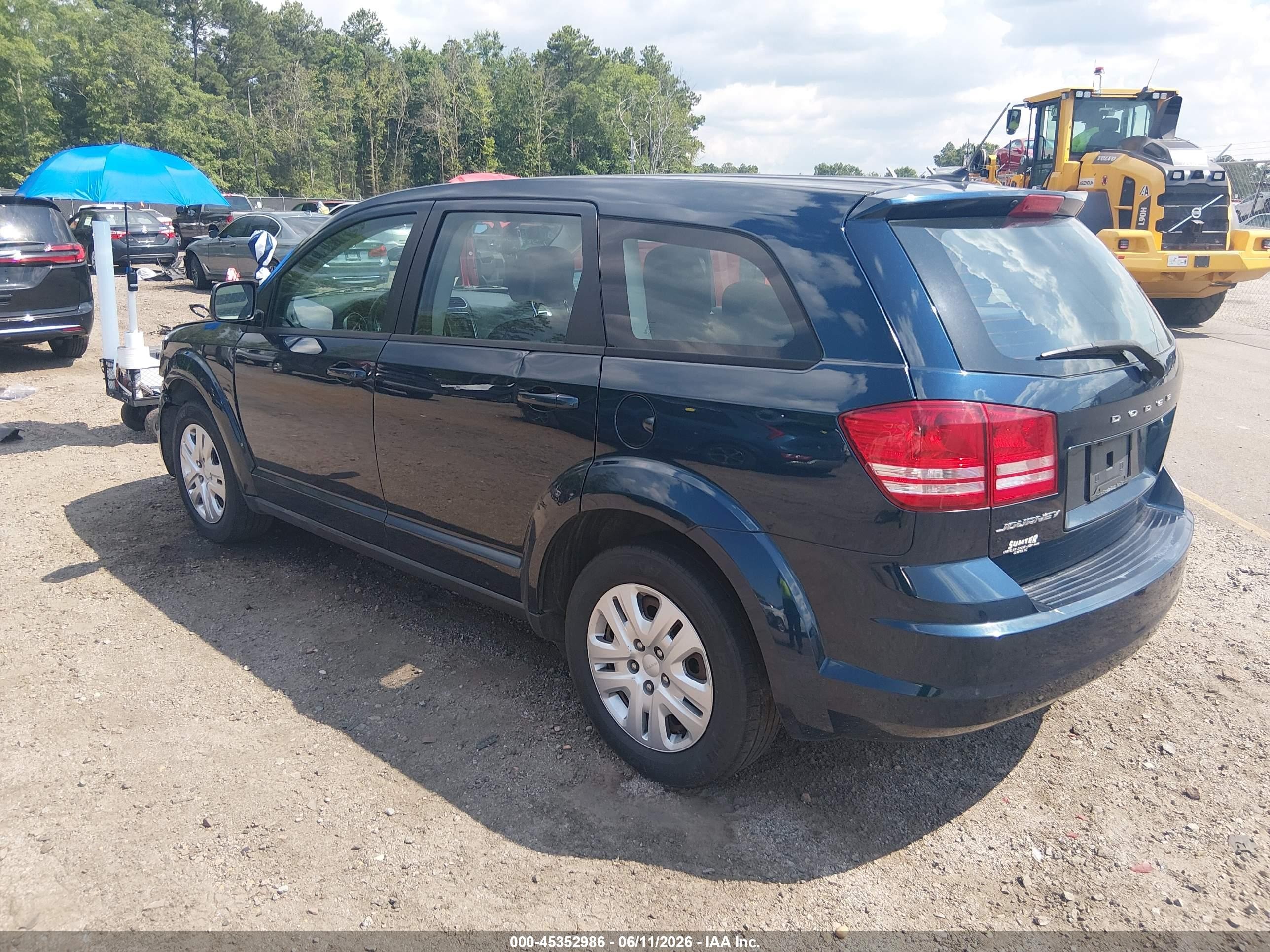 2015 Dodge Journey American Value Pkg Черный vin: 3C4PDCAB1FT630514