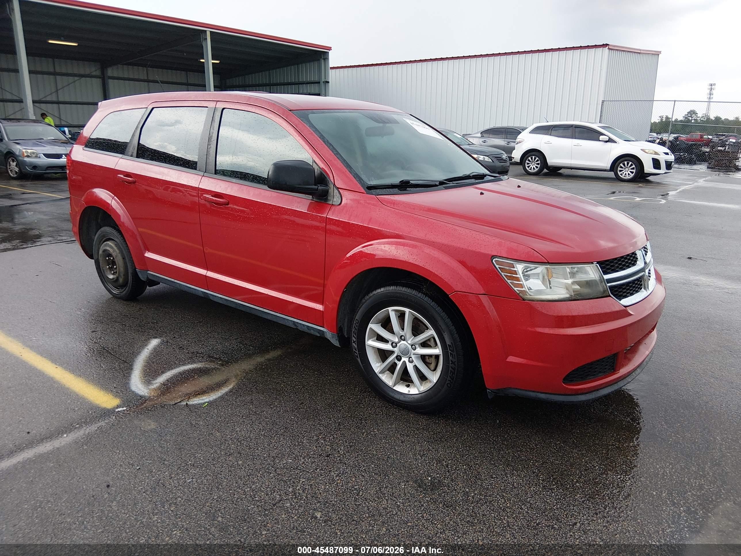 2015 Dodge Journey American Value Pkg Красный vin: 3C4PDCAB1FT699719