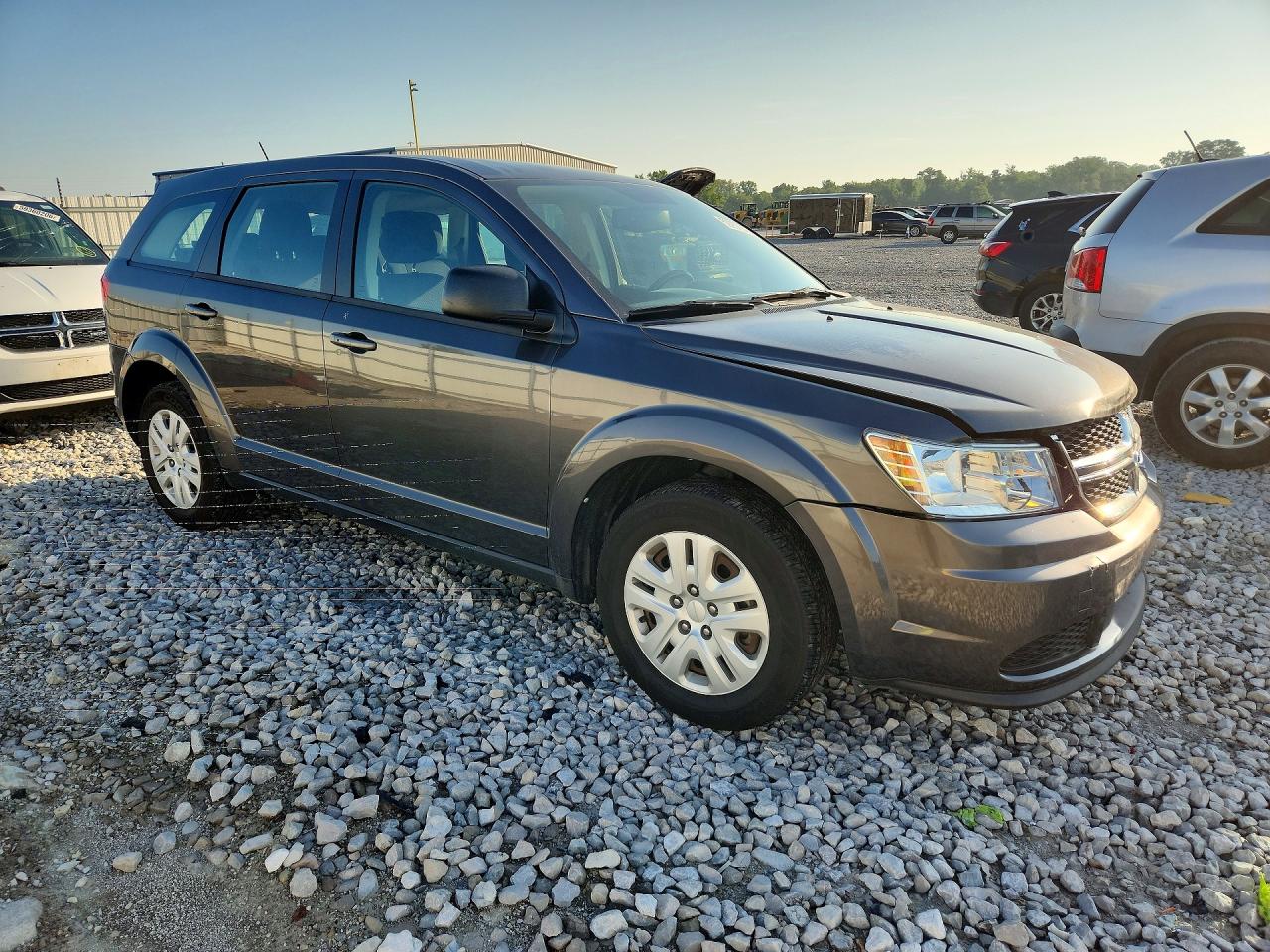2015 Dodge Journey Se Gray vin: 3C4PDCAB1FT714526