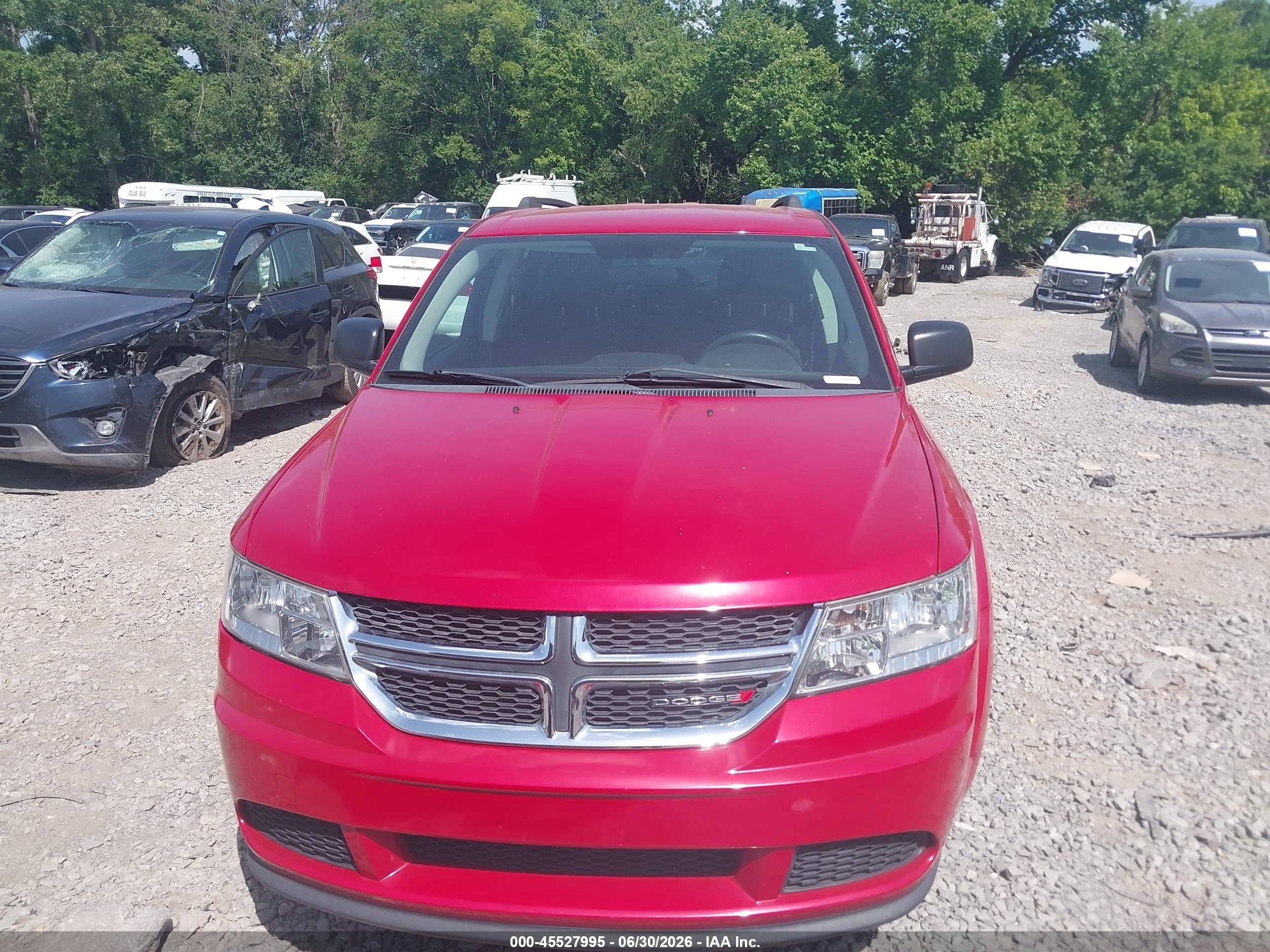 2015 Dodge Journey Se Red vin: 3C4PDCAB1FT737109