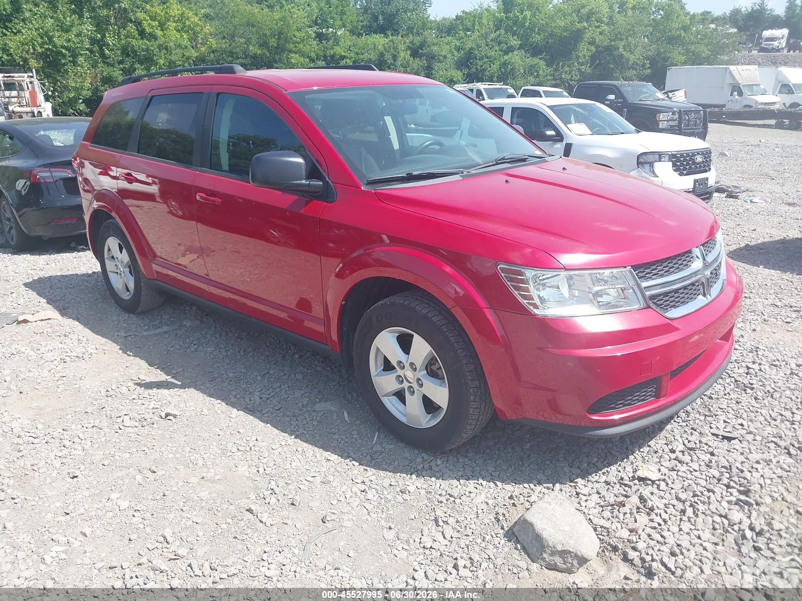 2015 Dodge Journey Se Красный vin: 3C4PDCAB1FT737109
