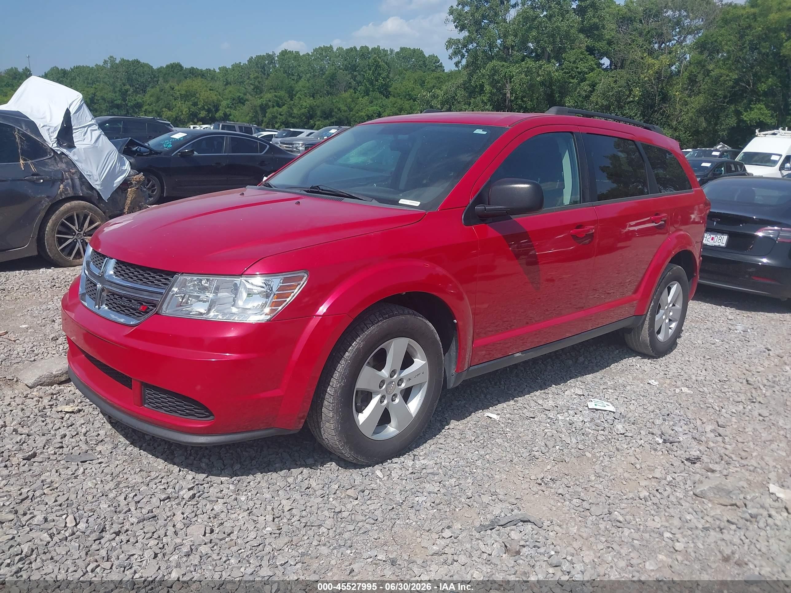 2015 Dodge Journey Se Red vin: 3C4PDCAB1FT737109