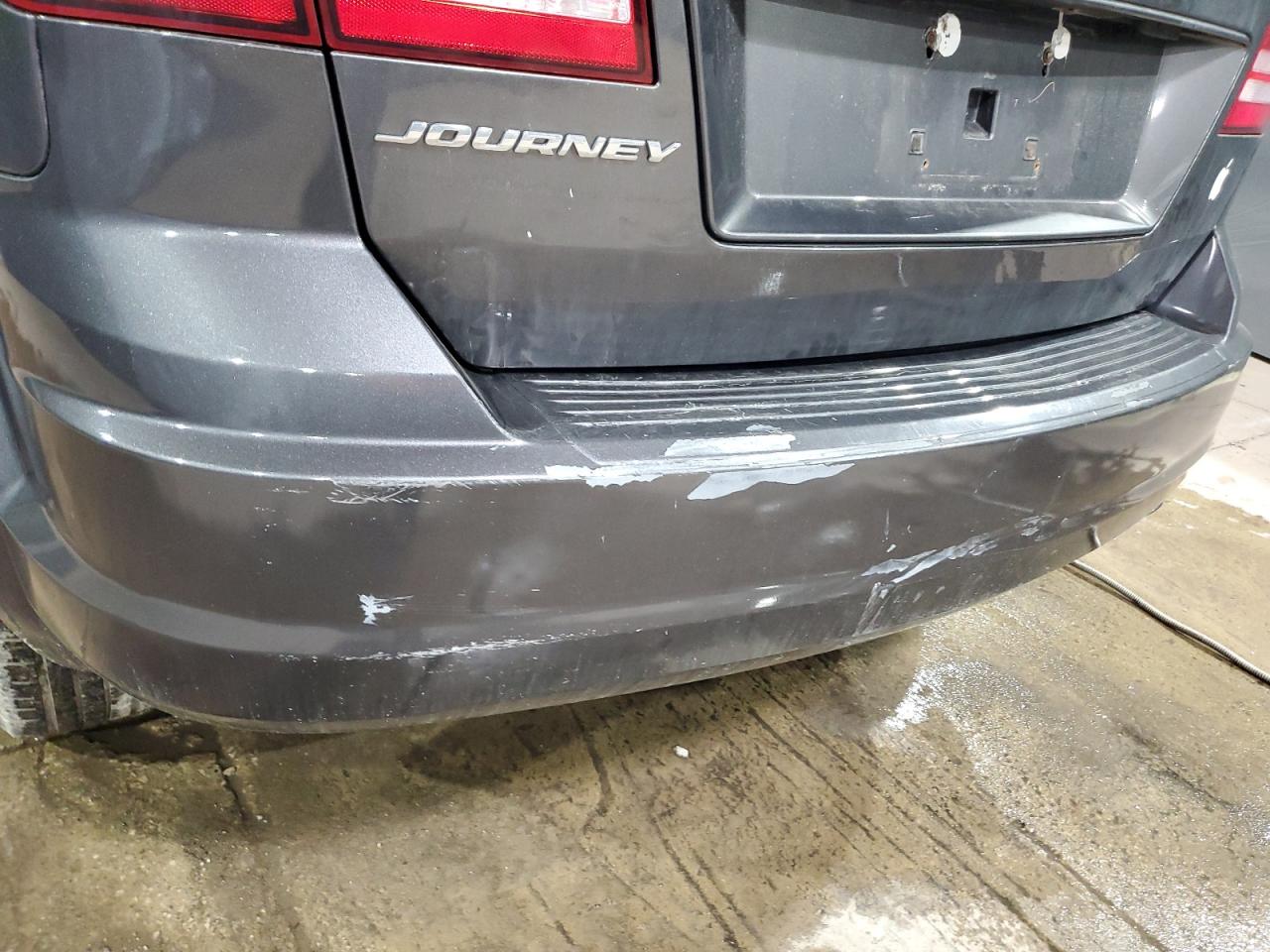 2016 Dodge Journey Se Gray vin: 3C4PDCAB1GT175620 Damage: Rear Bumper, Previous Repair, Buffable