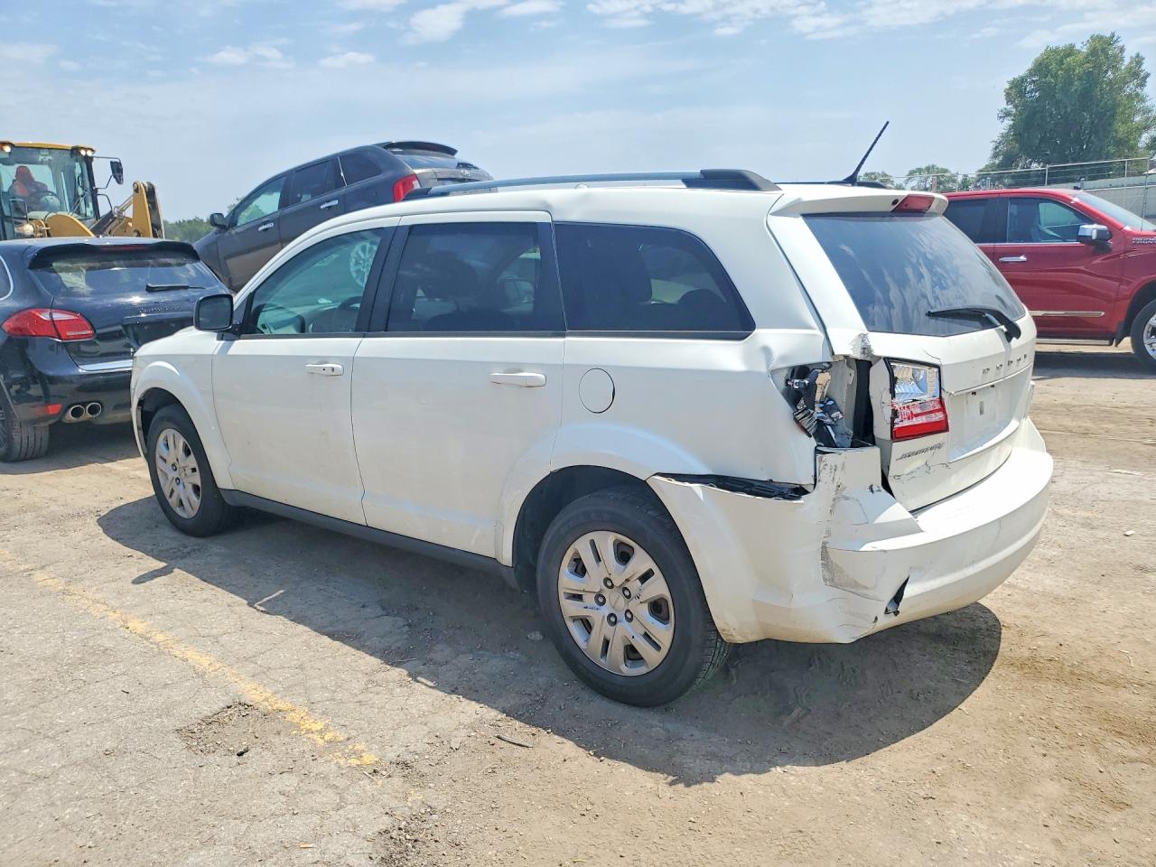 2017 Dodge Journey Se White vin: 3C4PDCAB1HT599414