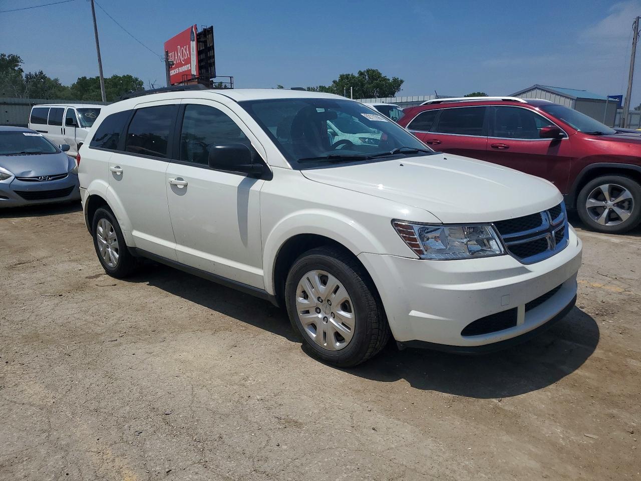 2017 Dodge Journey Se White vin: 3C4PDCAB1HT599414