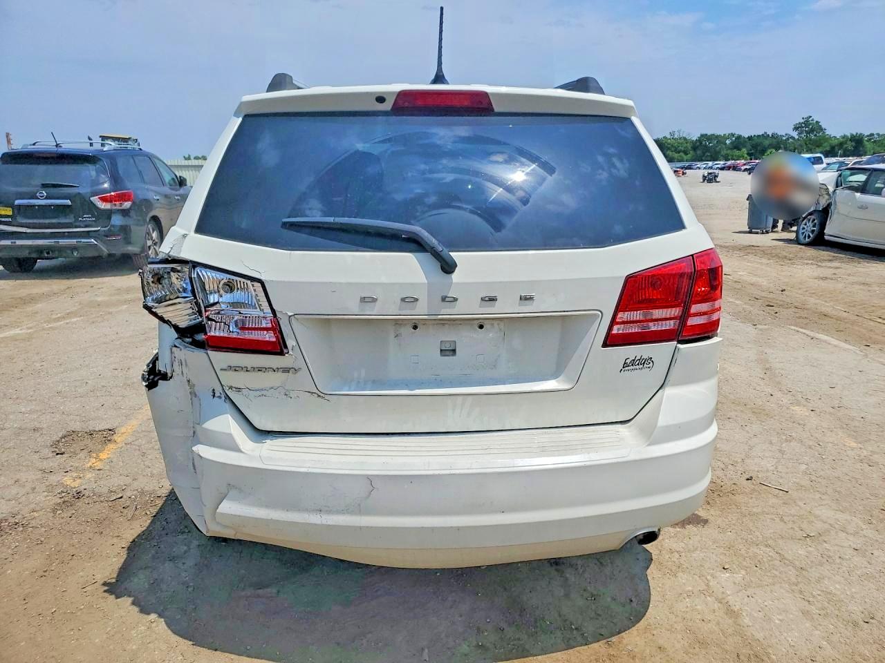 2017 Dodge Journey Se White vin: 3C4PDCAB1HT599414