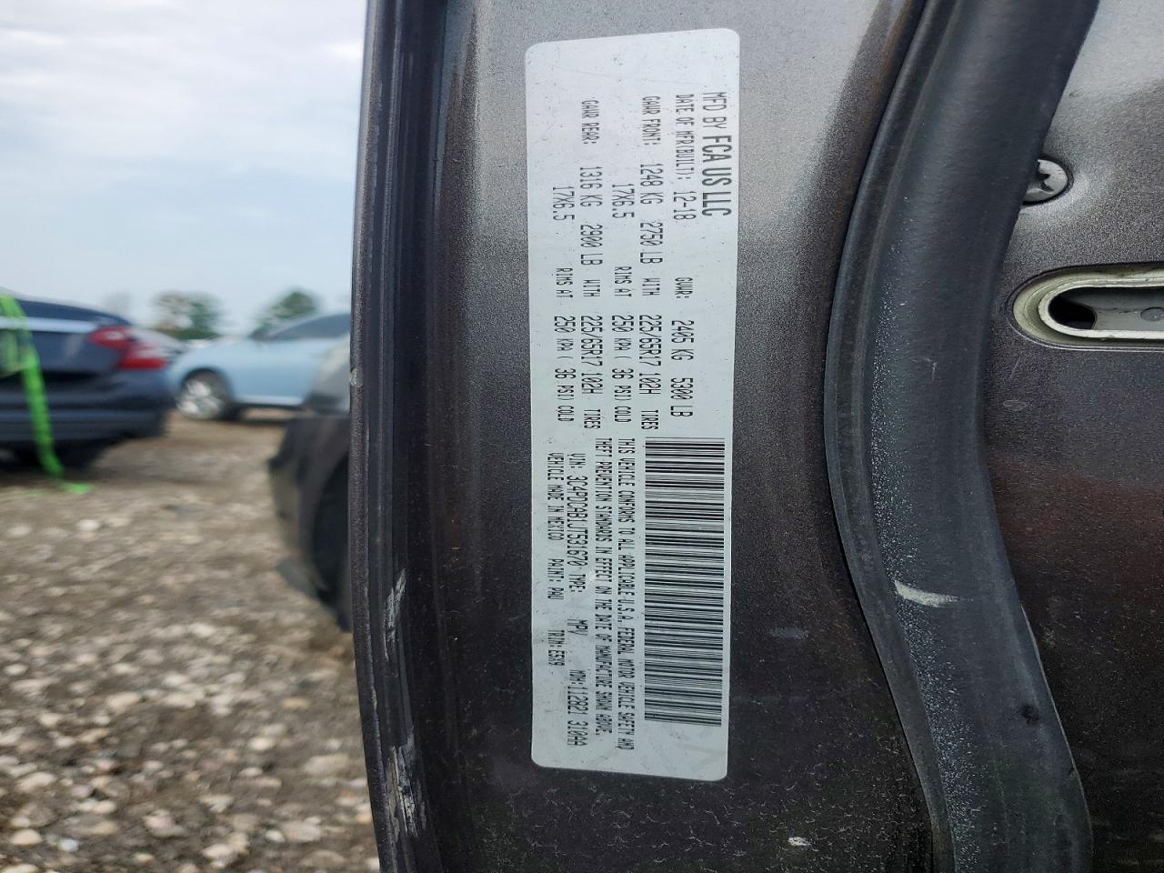 2018 Dodge Journey Se Серый vin: 3C4PDCAB1JT531670