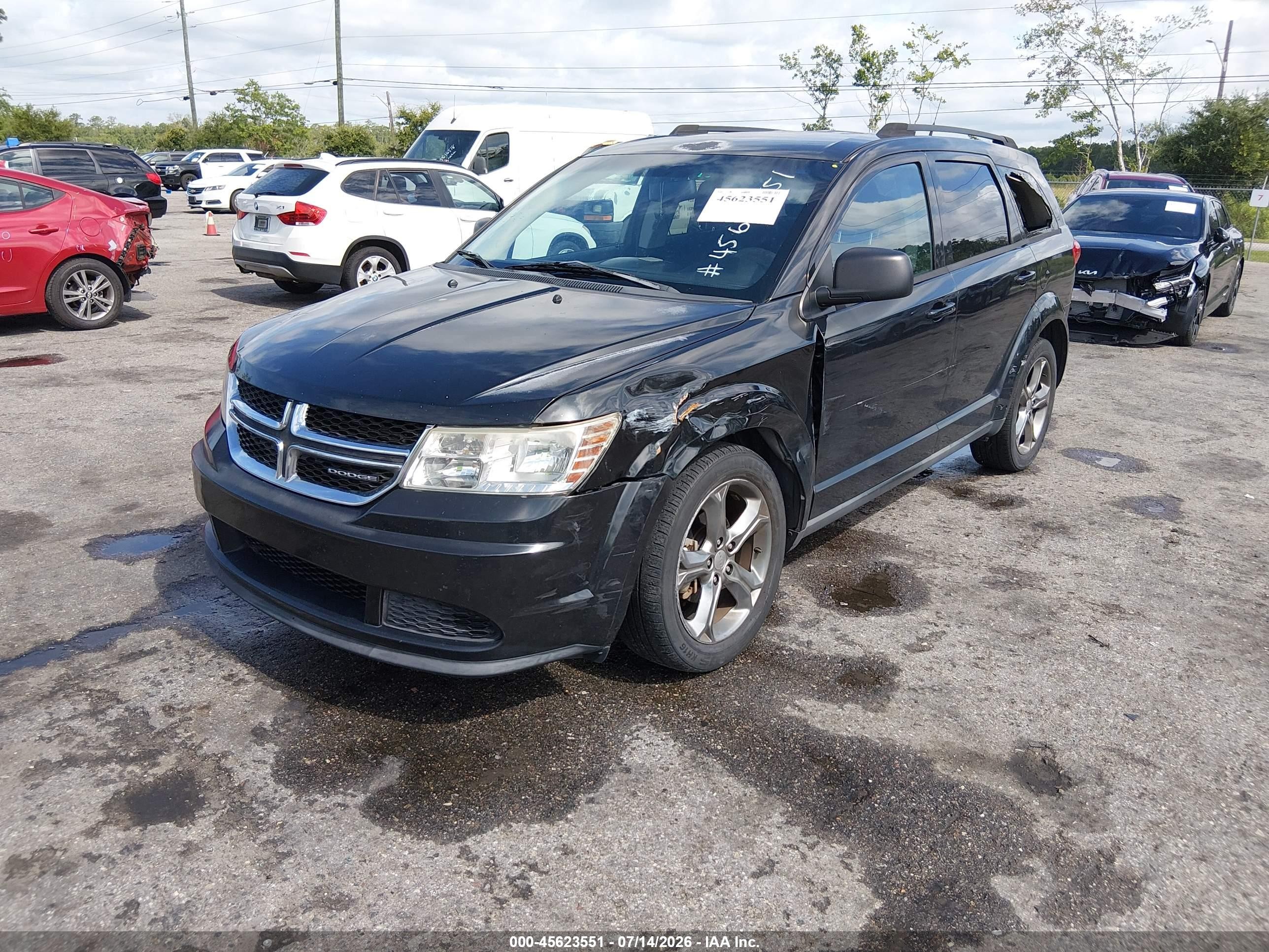 2012 Dodge Journey Se/avp Black vin: 3C4PDCAB2CT238881