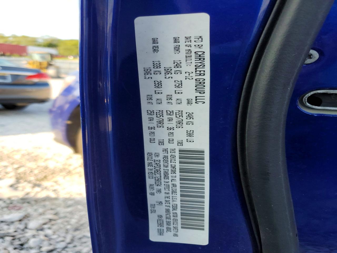 2012 Dodge Journey Se Blue vin: 3C4PDCAB2CT290334