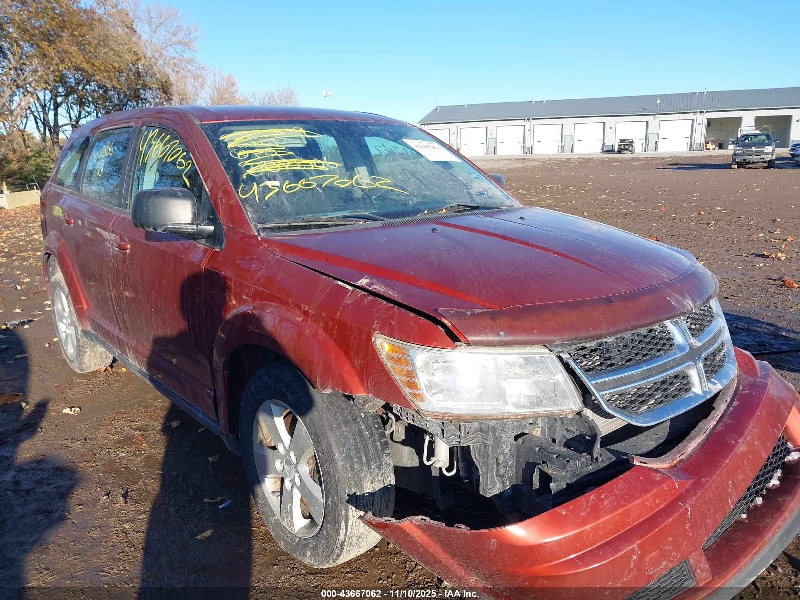 2013 Dodge Journey American Value Pkg Red vin: 3C4PDCAB2DT502506