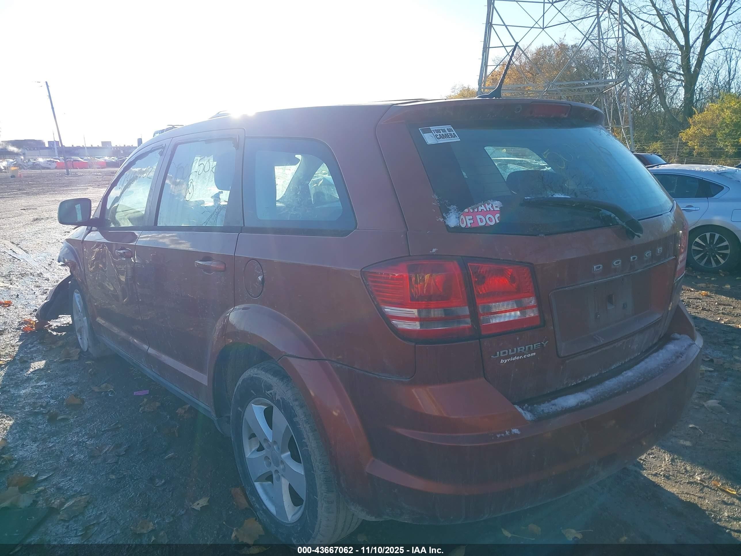 2013 Dodge Journey American Value Pkg Red vin: 3C4PDCAB2DT502506