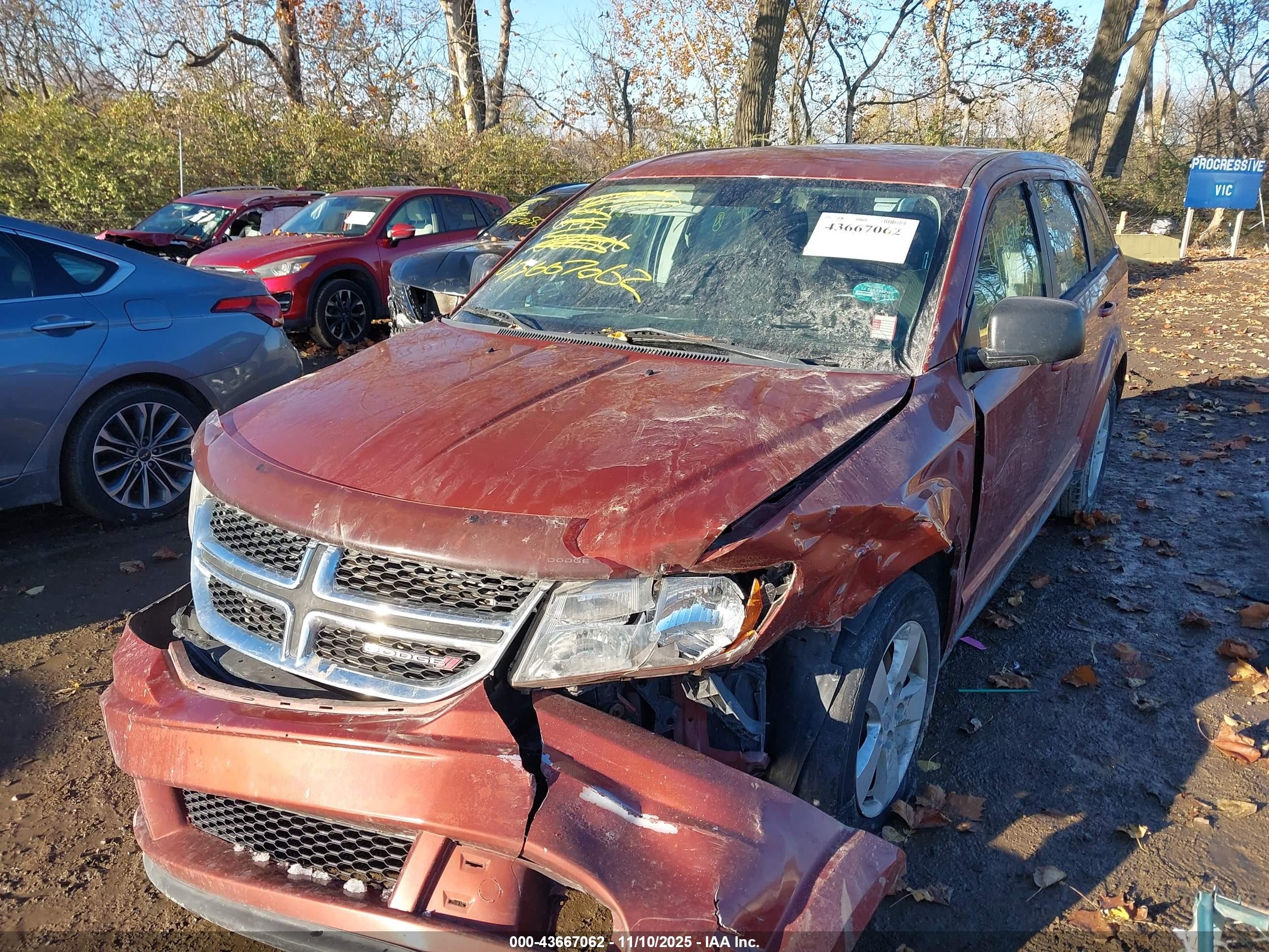 2013 Dodge Journey American Value Pkg Red vin: 3C4PDCAB2DT502506