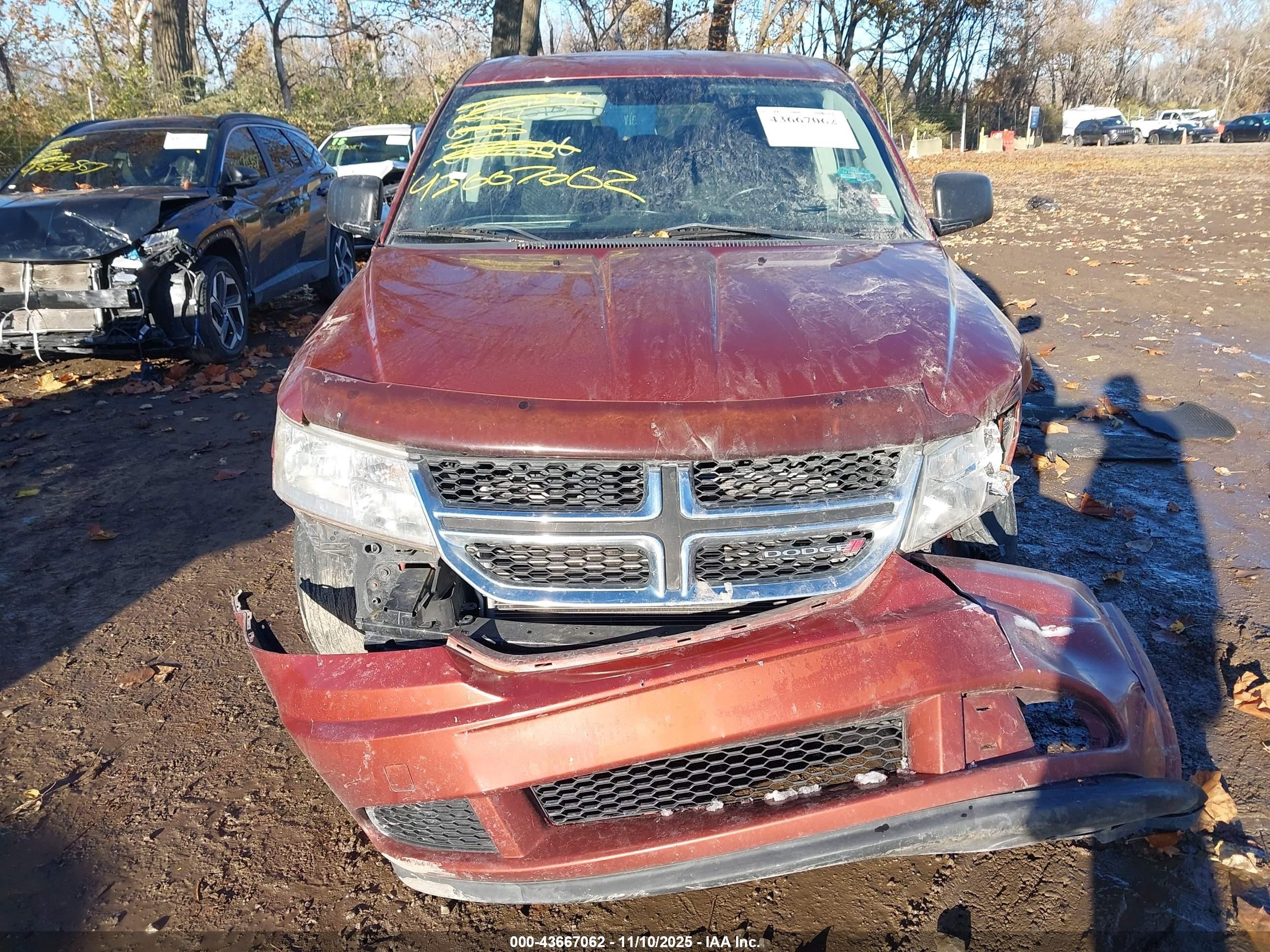 2013 Dodge Journey American Value Pkg Red vin: 3C4PDCAB2DT502506