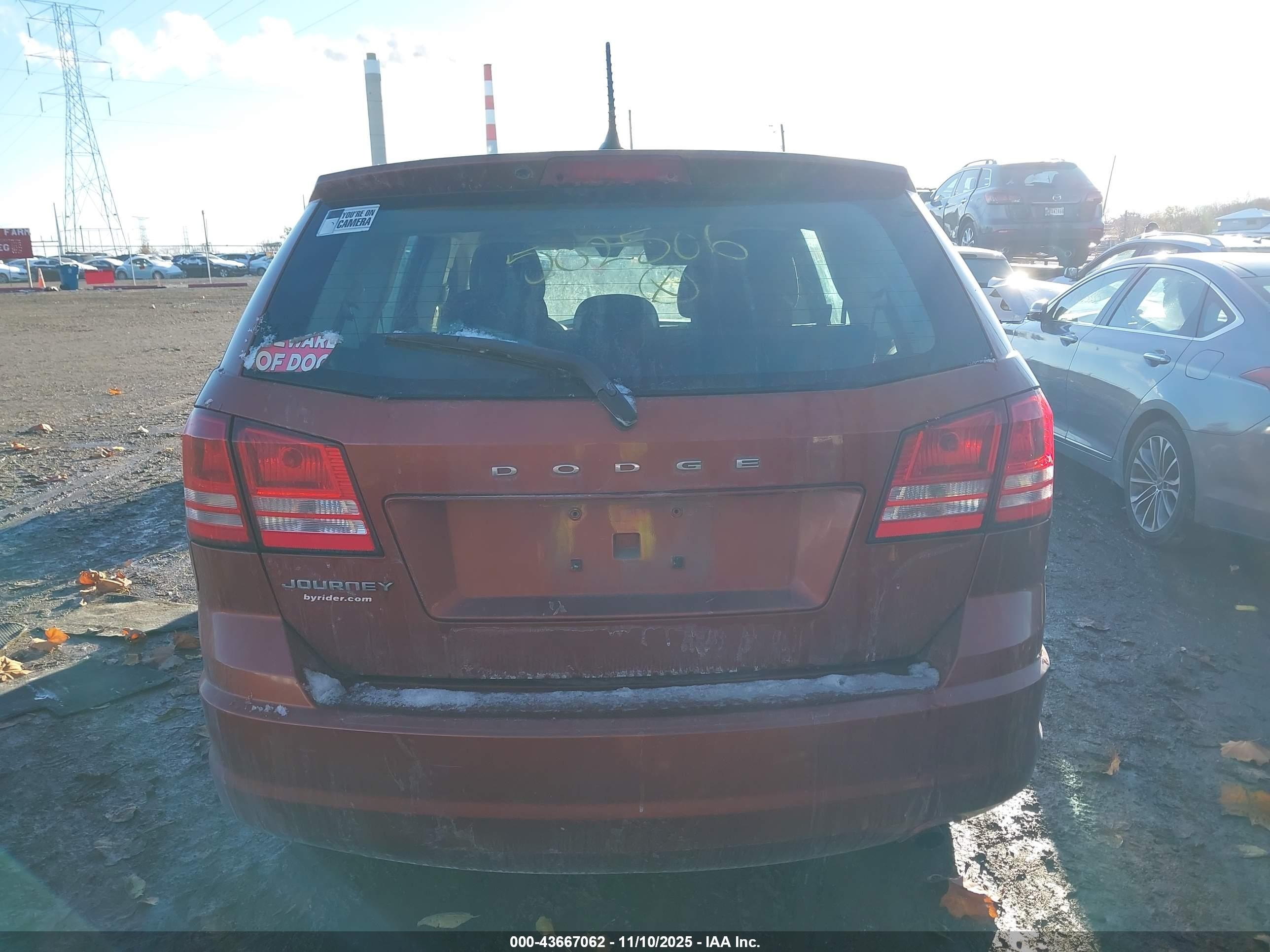 2013 Dodge Journey American Value Pkg Red vin: 3C4PDCAB2DT502506
