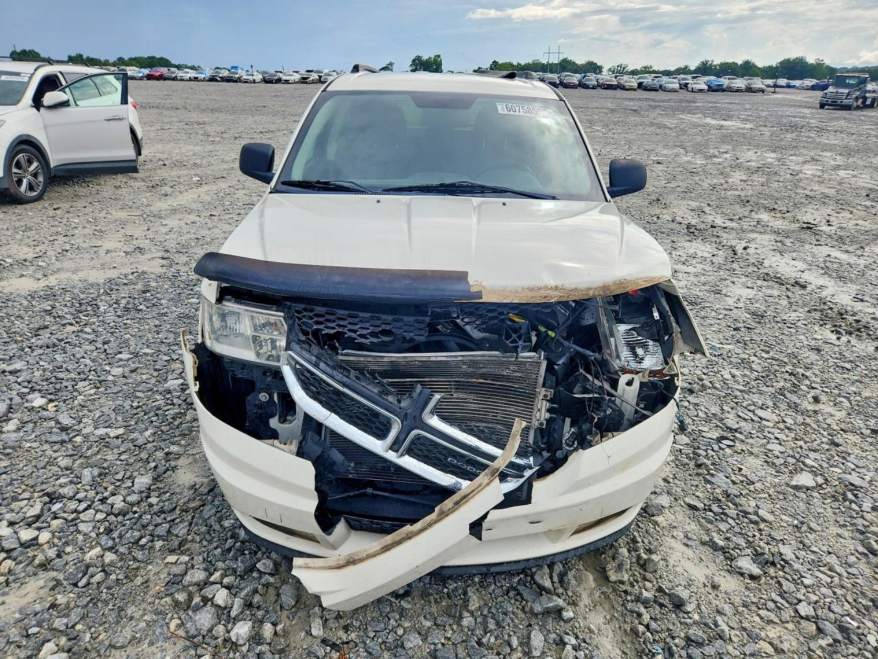 2013 Dodge Journey Se White vin: 3C4PDCAB2DT610379
