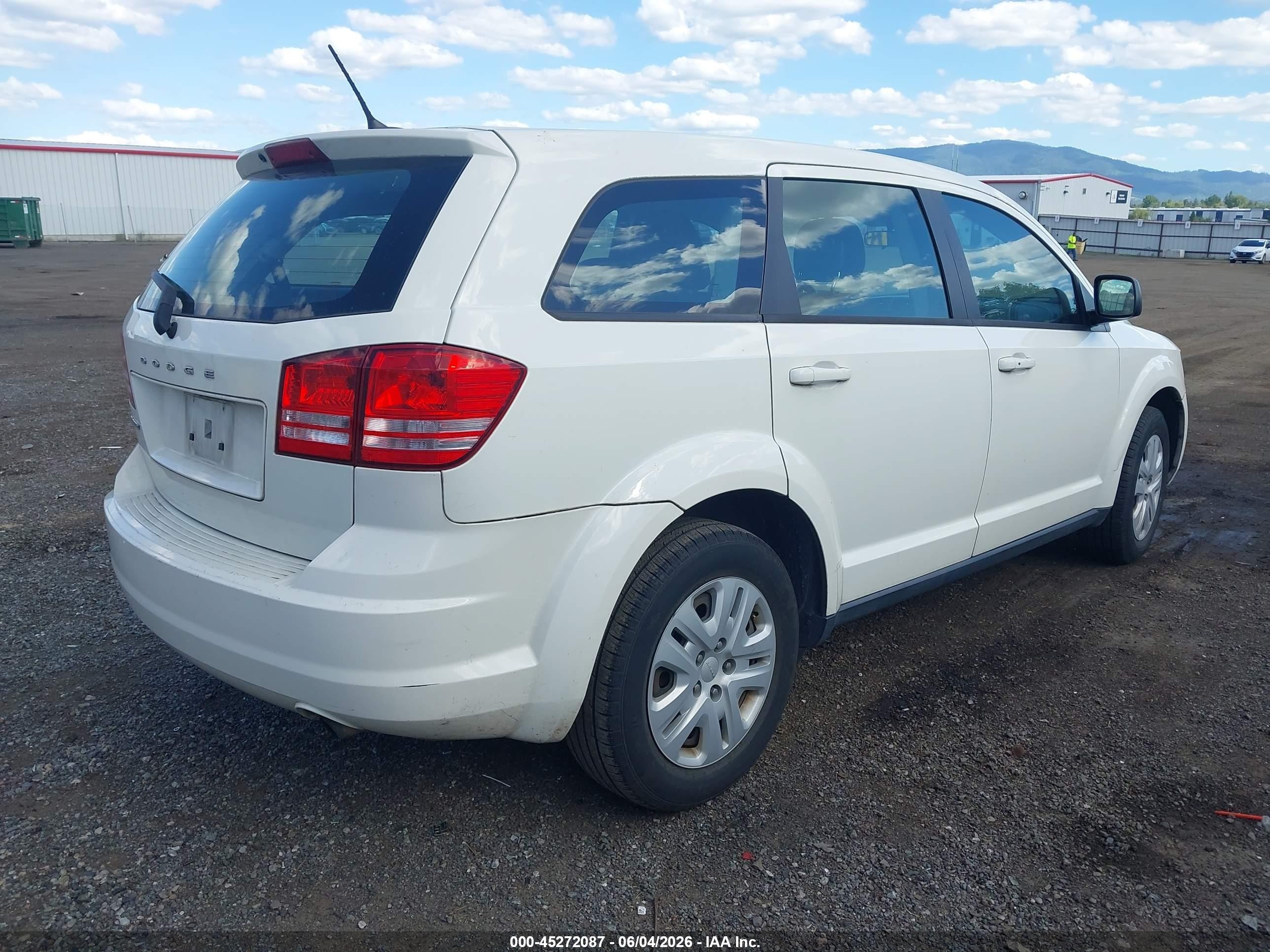 2013 Dodge Journey American Value Pkg White vin: 3C4PDCAB2DT675670