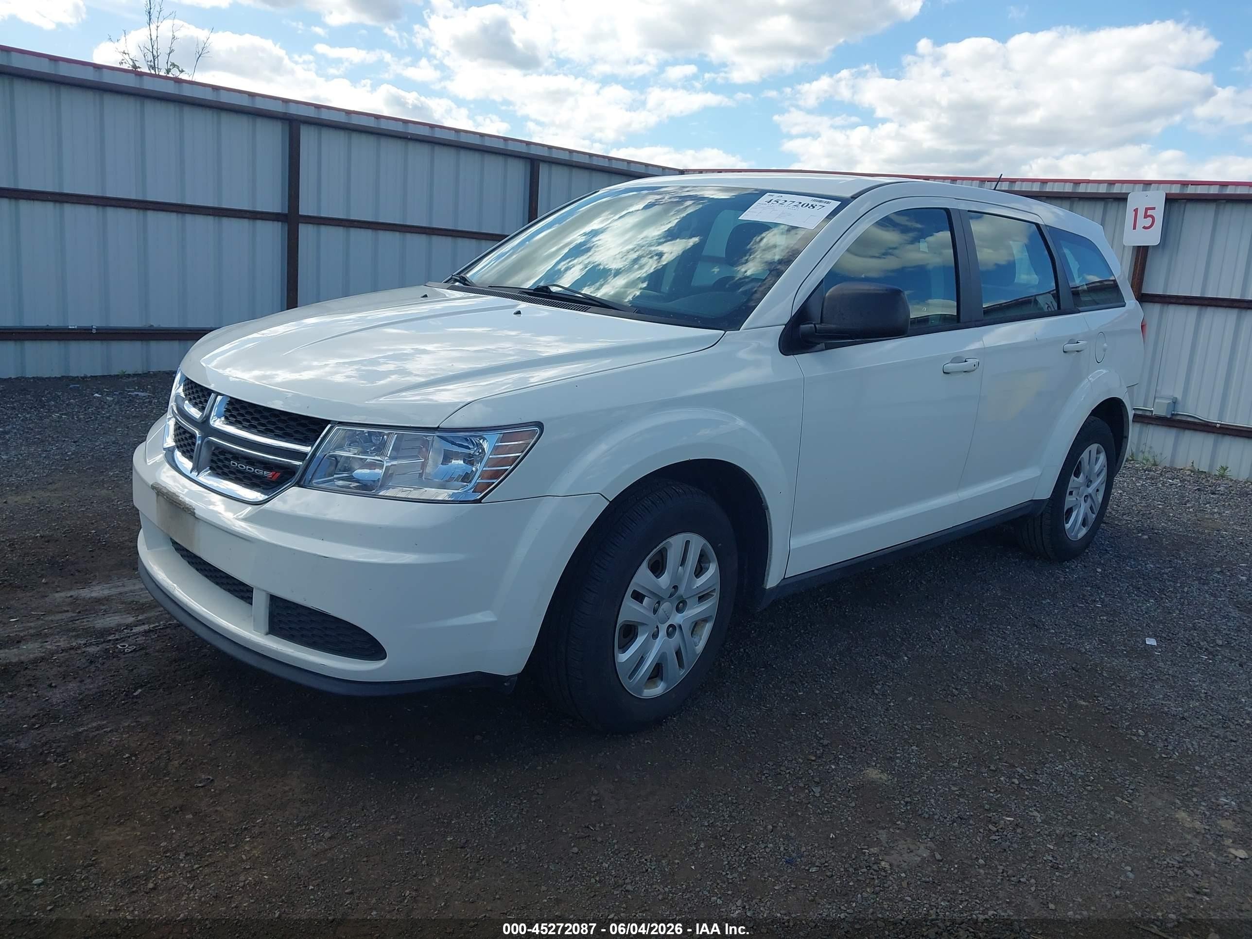 2013 Dodge Journey American Value Pkg White vin: 3C4PDCAB2DT675670