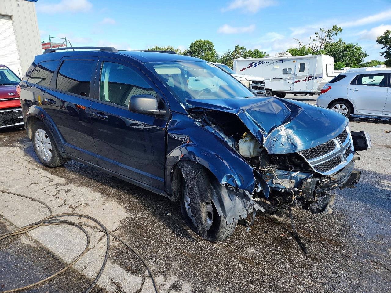 2014 Dodge Journey Se Blue vin: 3C4PDCAB2ET103208