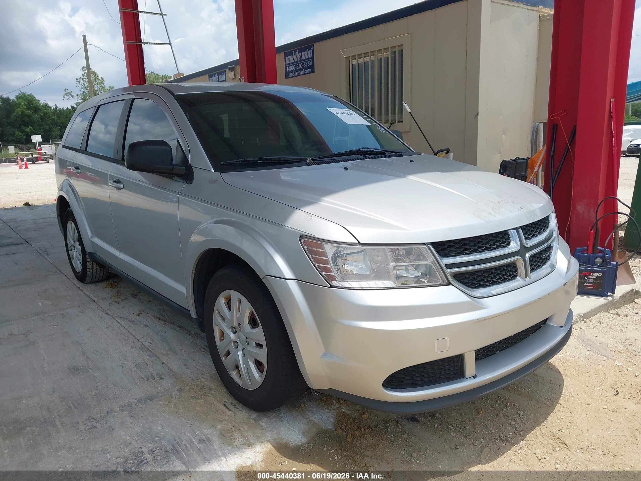 2014 Dodge Journey American Value Pkg Silver vin: 3C4PDCAB2ET151064
