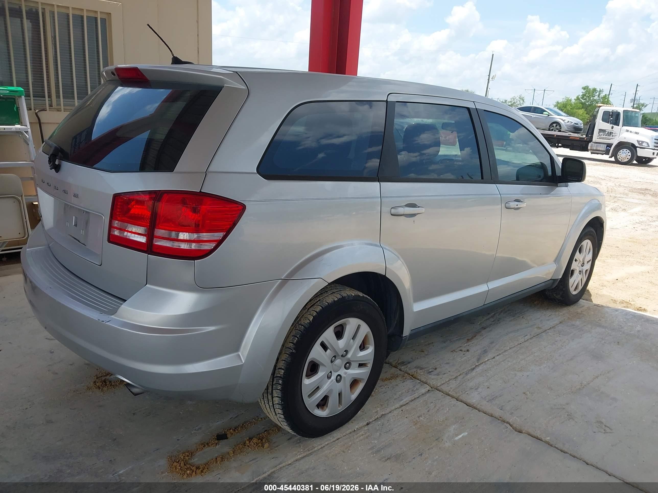 2014 Dodge Journey American Value Pkg Silver vin: 3C4PDCAB2ET151064