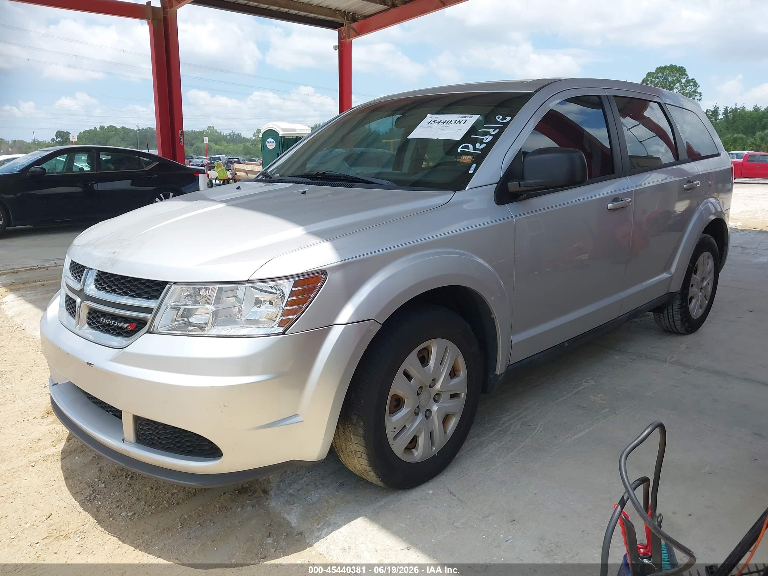 2014 Dodge Journey American Value Pkg Silver vin: 3C4PDCAB2ET151064