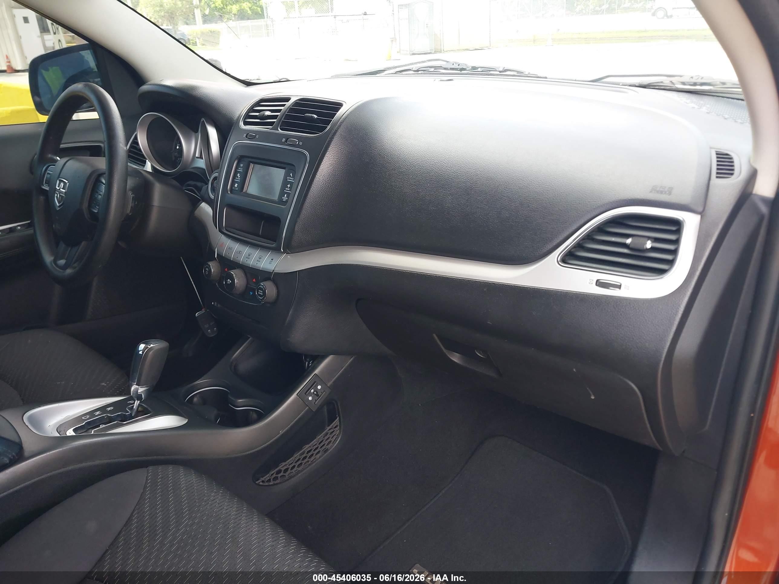 2014 Dodge Journey Se Orange vin: 3C4PDCAB2ET314652