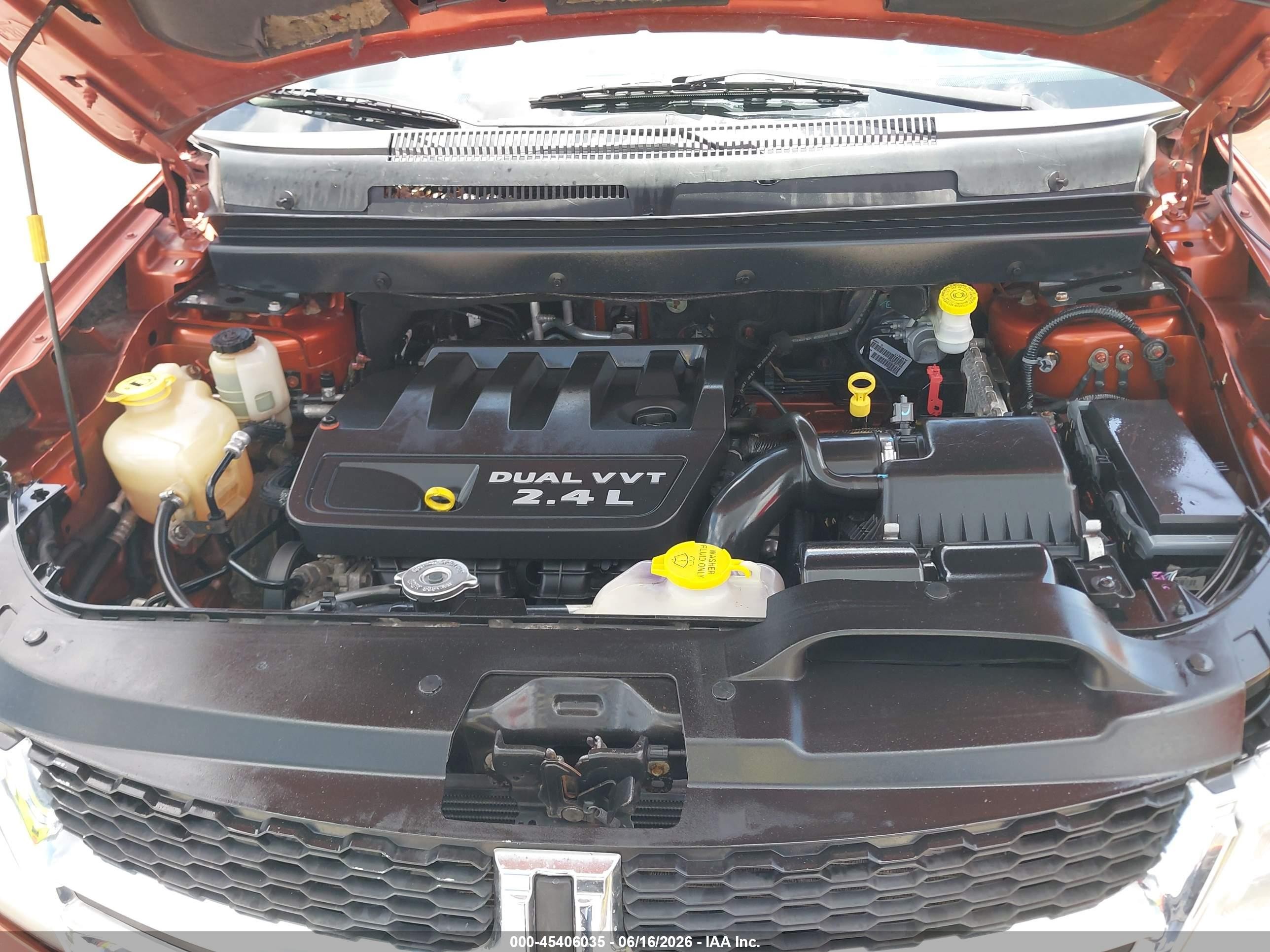 2014 Dodge Journey Se Orange vin: 3C4PDCAB2ET314652