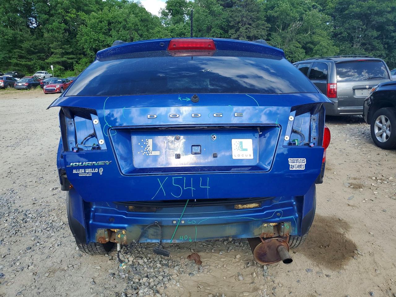 2015 Dodge Journey Se Blue vin: 3C4PDCAB2FT511127