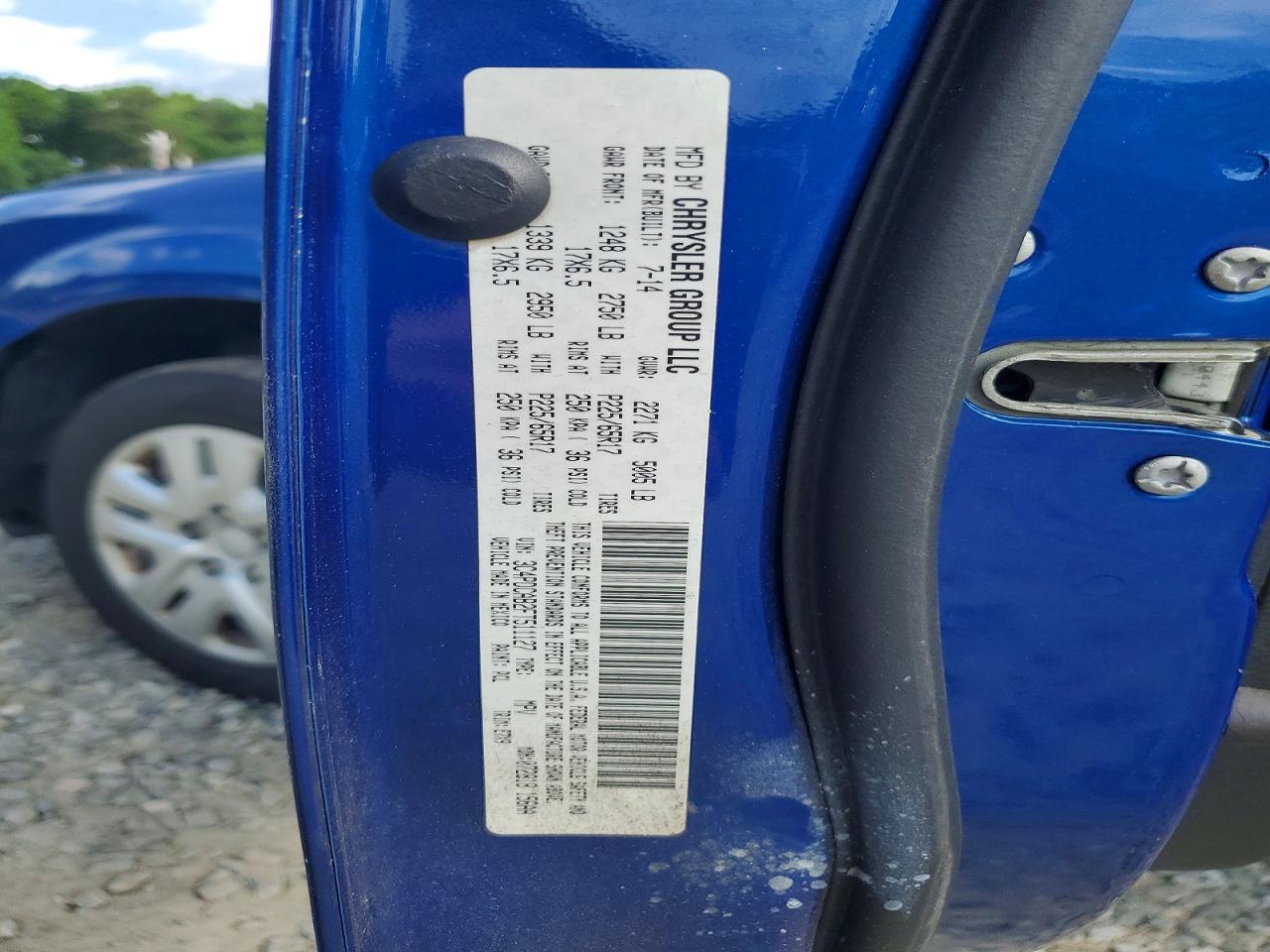 2015 Dodge Journey Se Blue vin: 3C4PDCAB2FT511127
