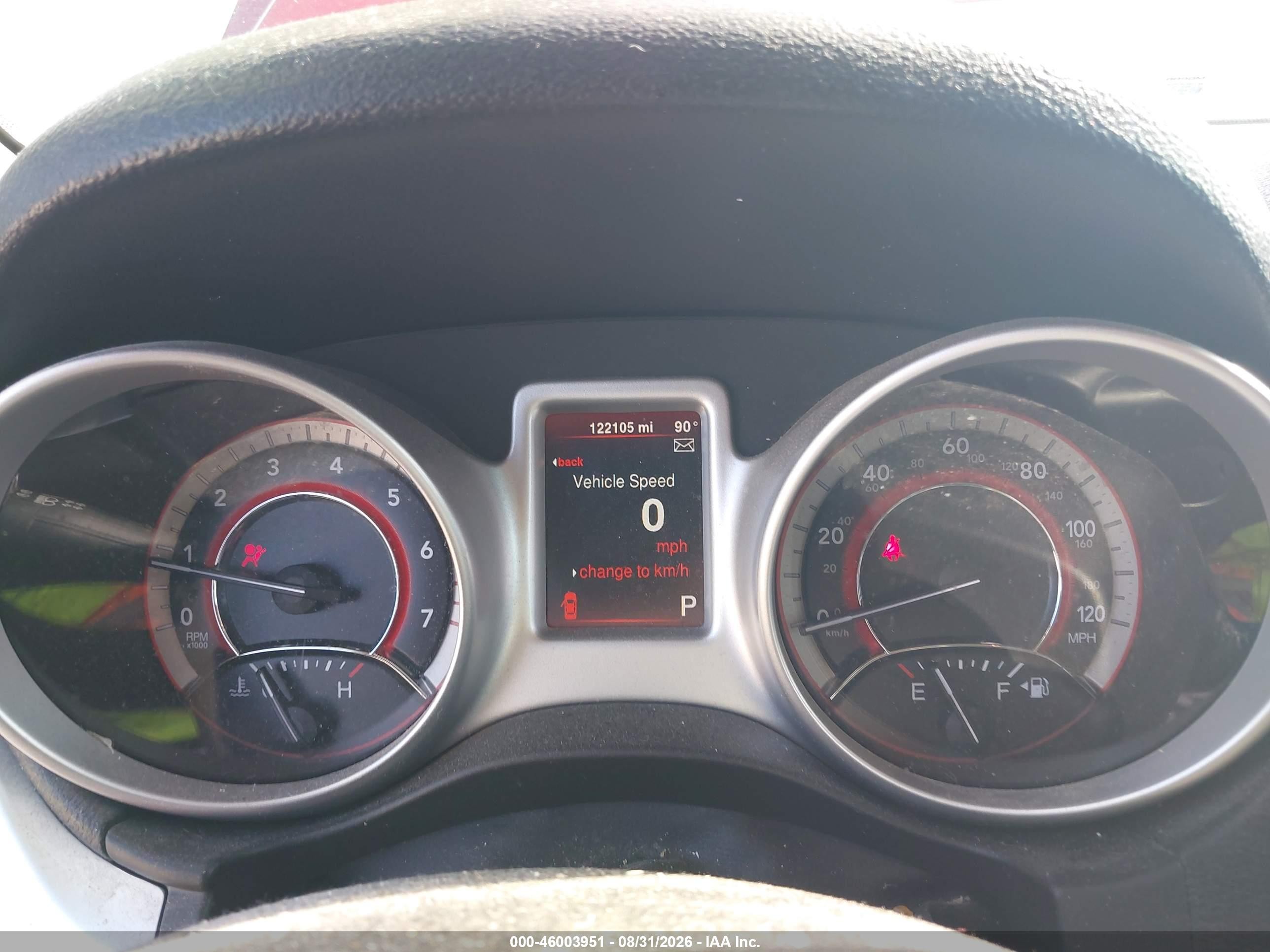 2015 Dodge Journey Se Красный vin: 3C4PDCAB2FT537968
