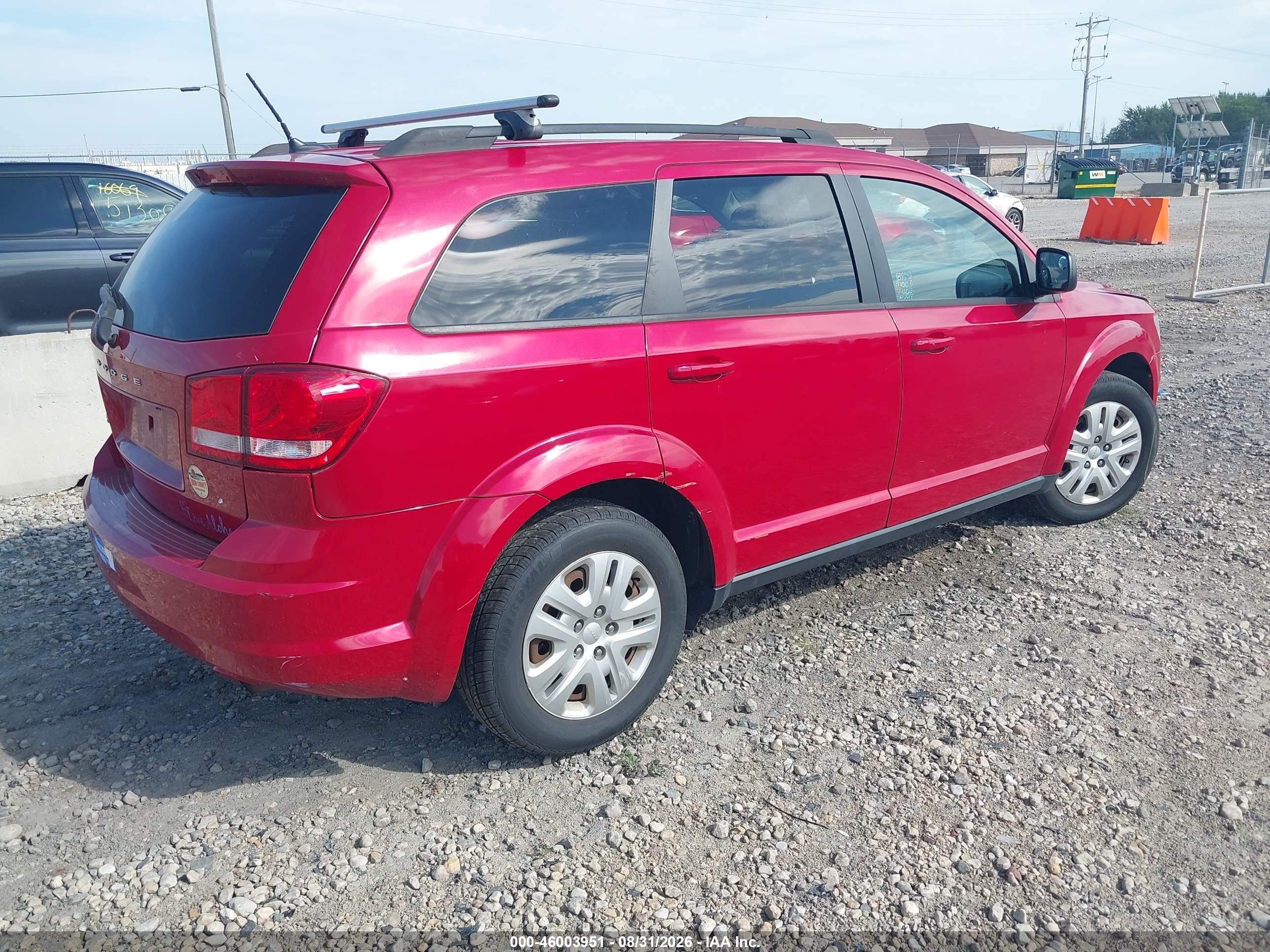2015 Dodge Journey Se Красный vin: 3C4PDCAB2FT537968