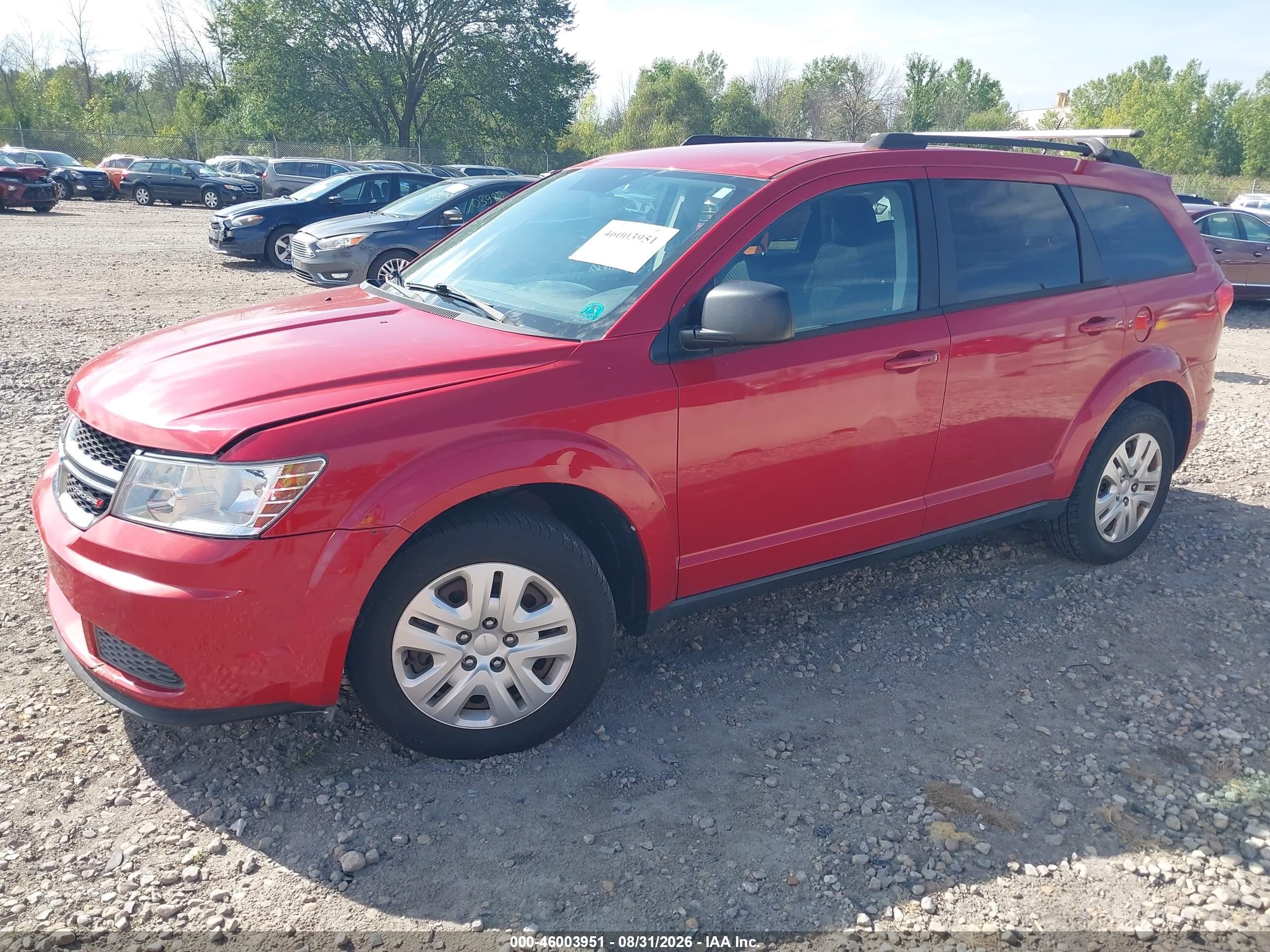 2015 Dodge Journey Se Красный vin: 3C4PDCAB2FT537968