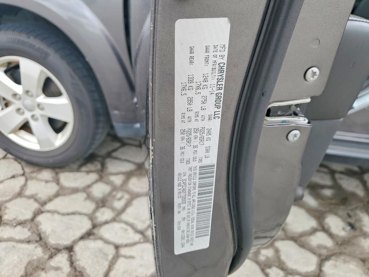 2015 Dodge Journey Se Gray vin: 3C4PDCAB2FT595935