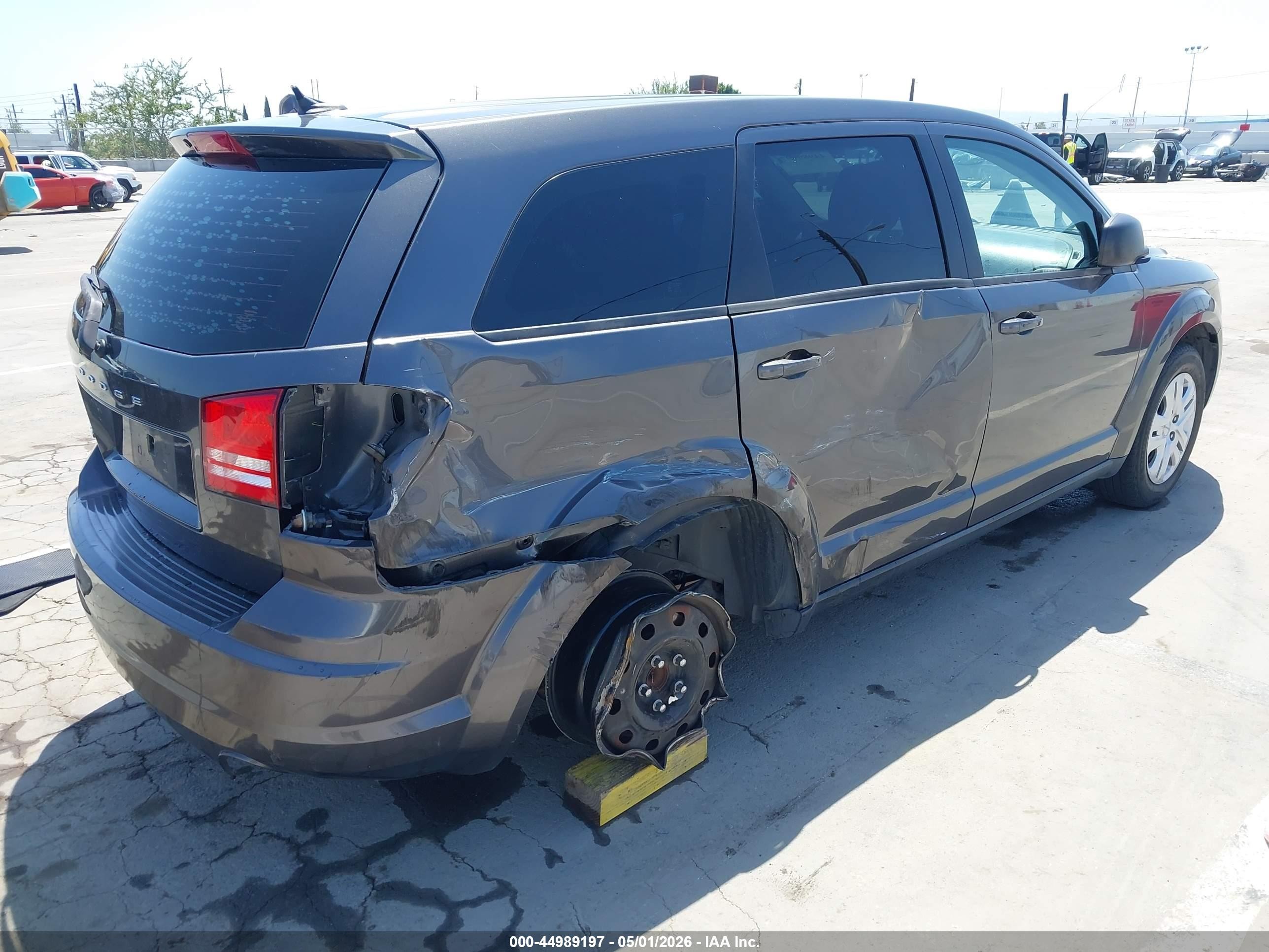 2015 Dodge Journey American Value Pkg Gray vin: 3C4PDCAB2FT599936