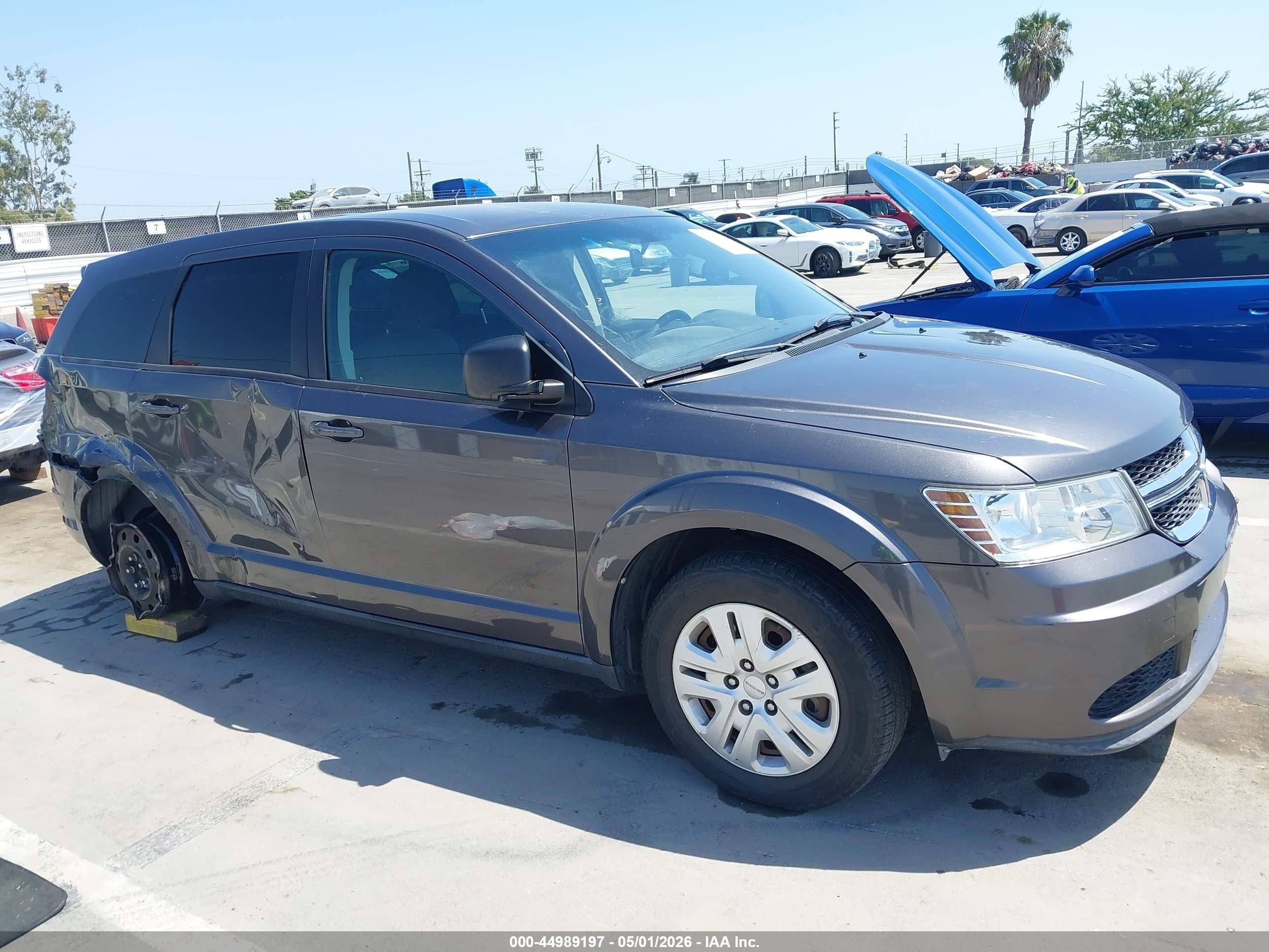2015 Dodge Journey American Value Pkg Gray vin: 3C4PDCAB2FT599936