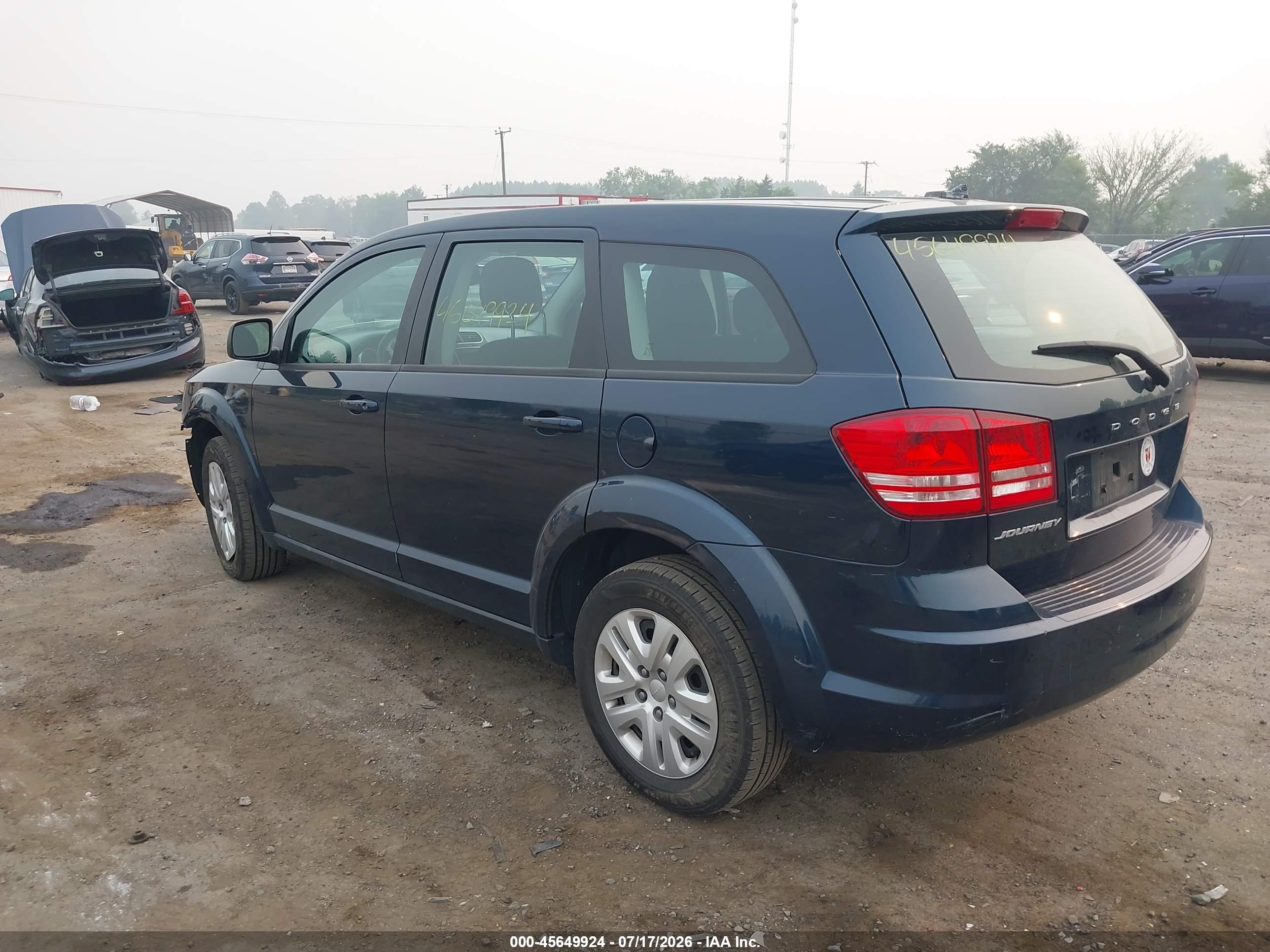 2015 Dodge Journey American Value Pkg Blue vin: 3C4PDCAB2FT610935