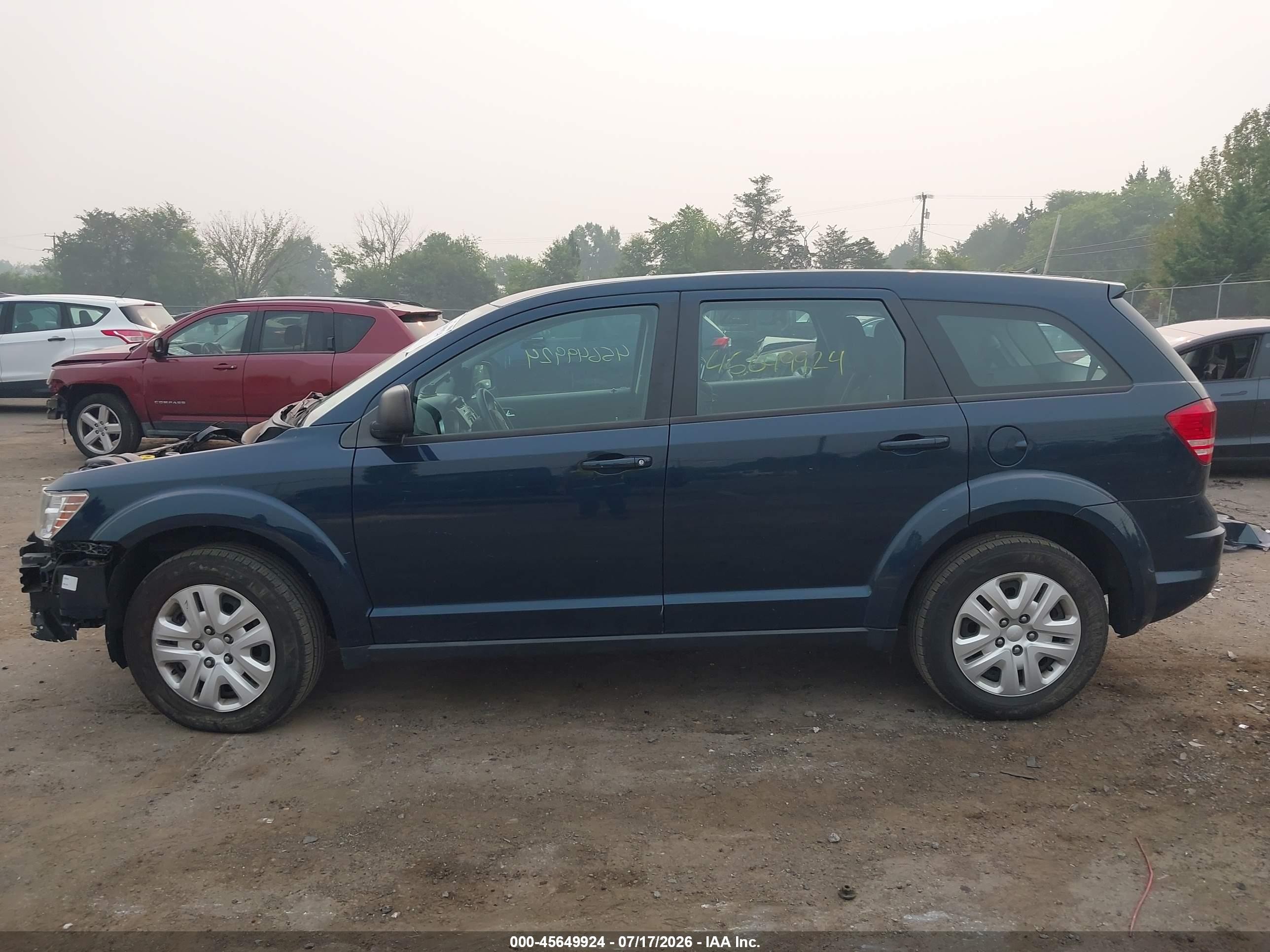 2015 Dodge Journey American Value Pkg Blue vin: 3C4PDCAB2FT610935