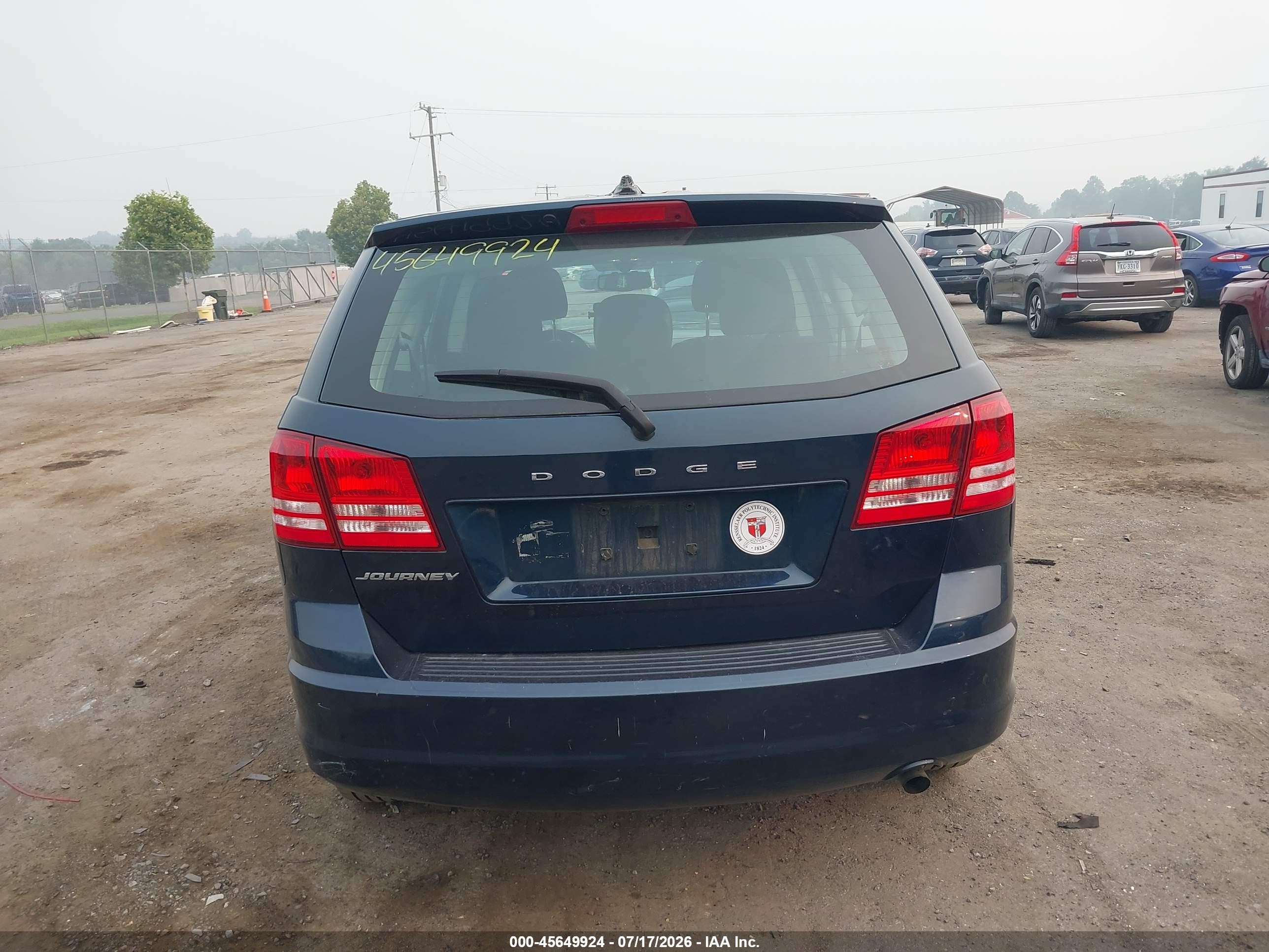 2015 Dodge Journey American Value Pkg Blue vin: 3C4PDCAB2FT610935