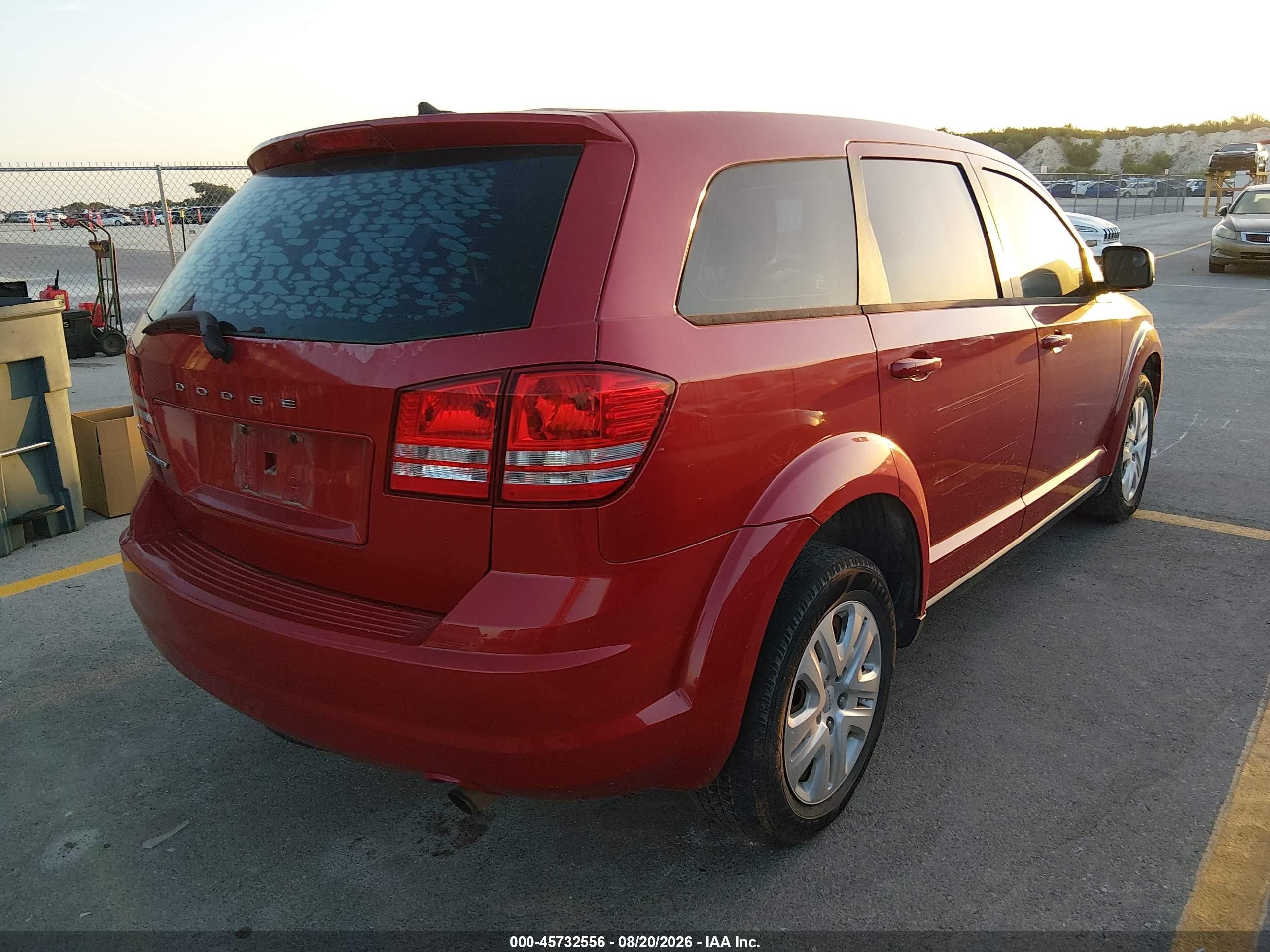2015 Dodge Journey American Value Pkg Red vin: 3C4PDCAB2FT645622